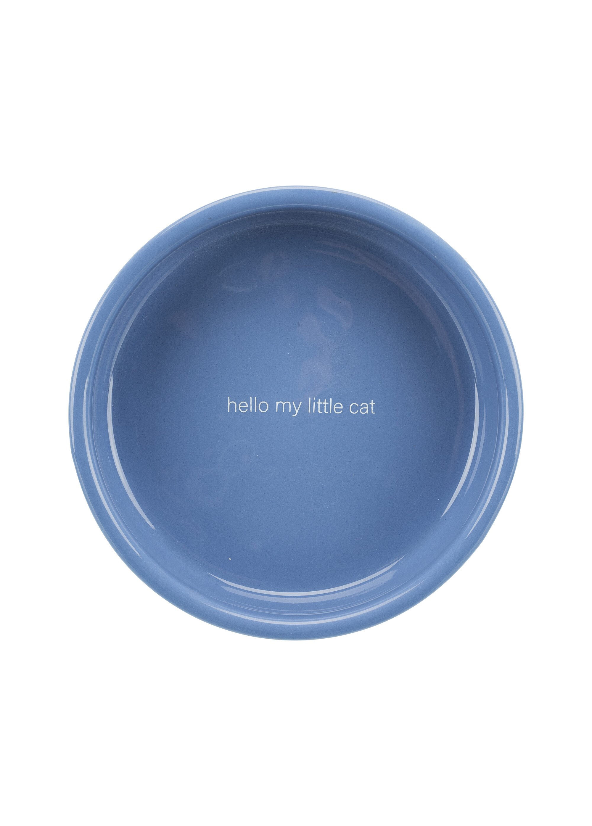 Gamelle céramique animaux, décor chats BLEU TRX-24770 OV1