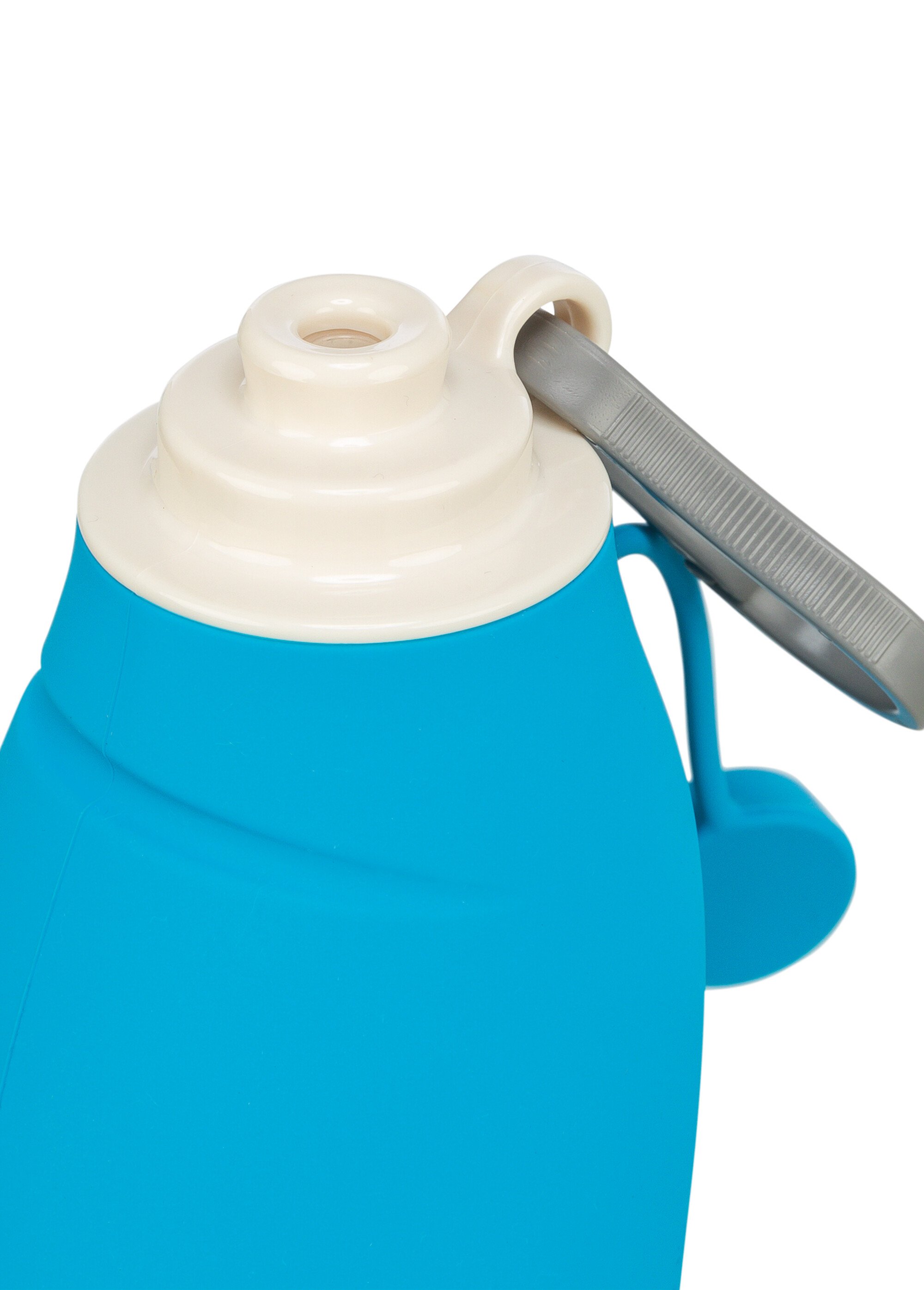 Gourde avec écuelle pour animaux TRANSPARENT ET BLEU TRX-24607 DE3