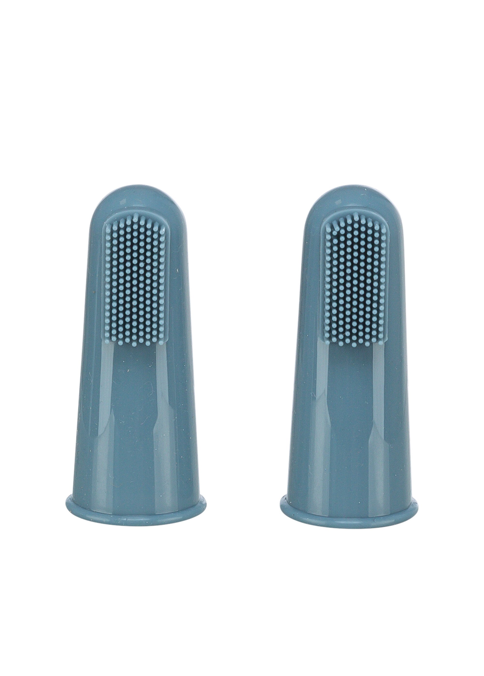 Lot de 2 brosses à dents silicone animaux BLEU TRX-25624 DE2