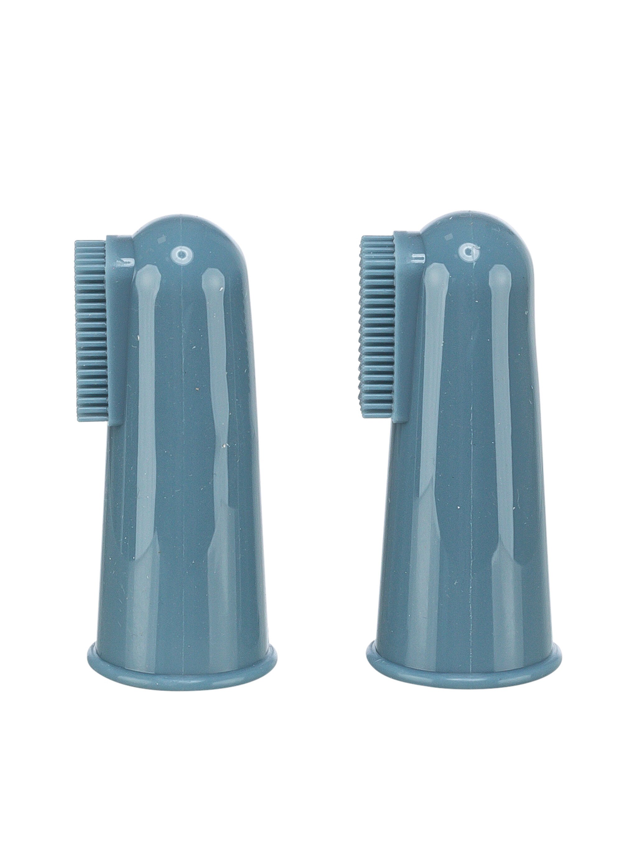 Lot de 2 brosses à dents silicone animaux BLEU TRX-25624 DE3
