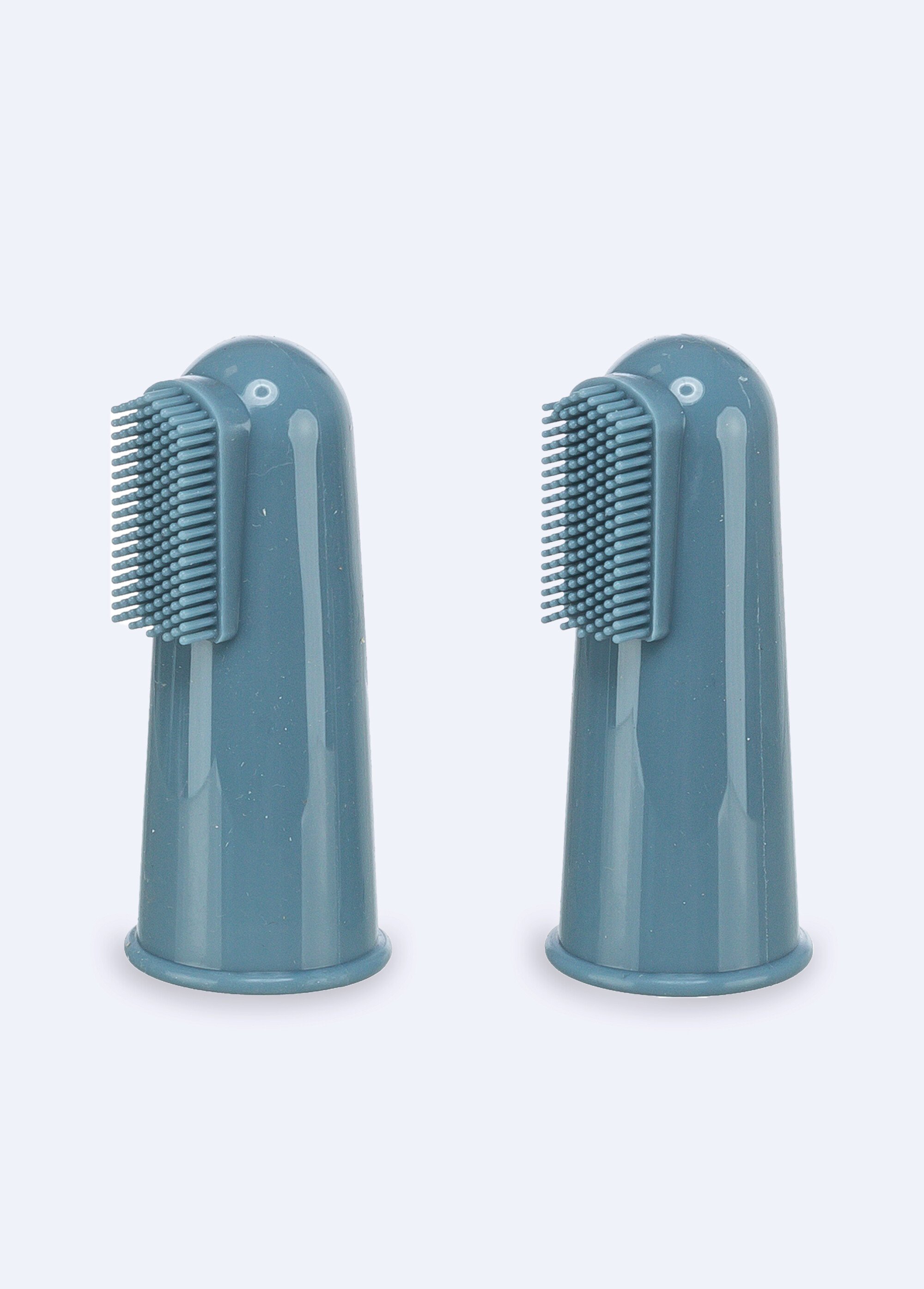 Lot de 2 brosses à dents silicone animaux