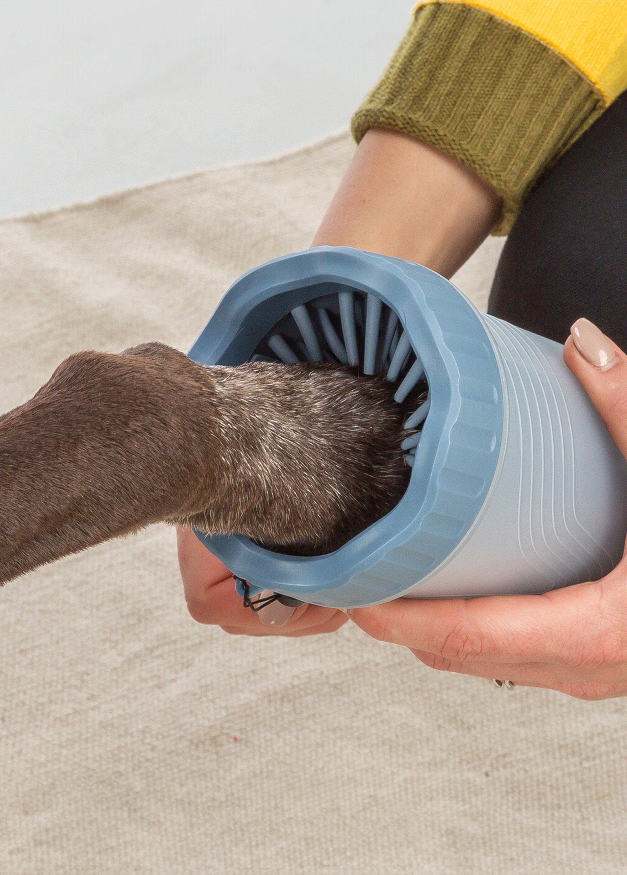 Nettoyeur pour pattes pour animaux GRIS TRX-25704 SI1