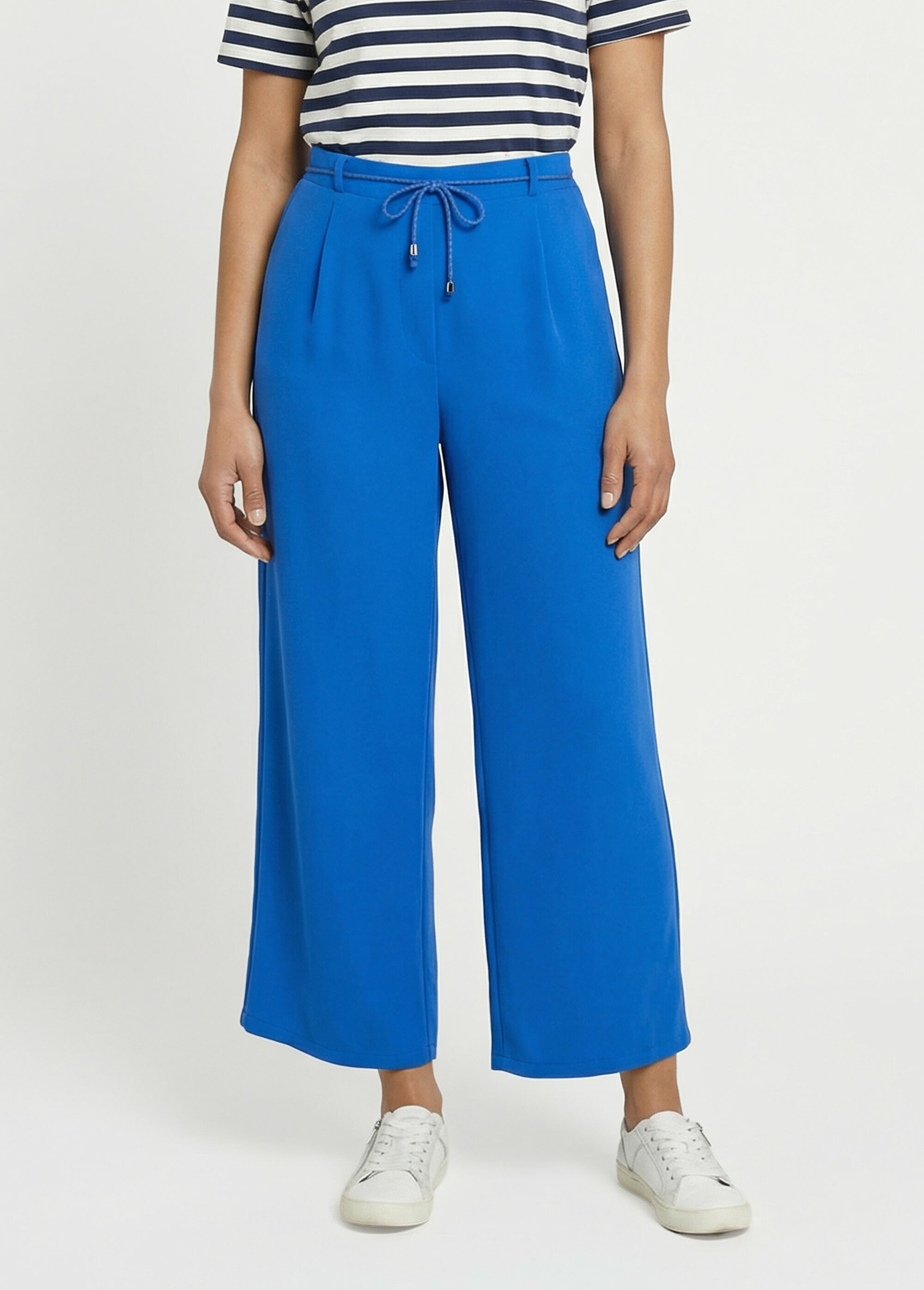 Pantalon large élastiqué, Essentiel Femme Bleu TM-AVENUE FA1