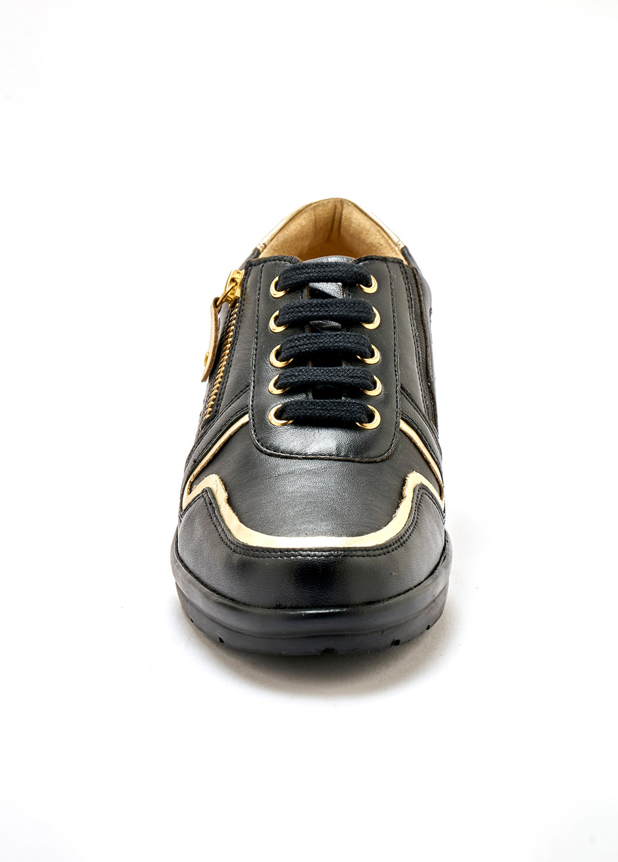 Derbies fantaisie en cuir Femme Noir WAGOLD FA2