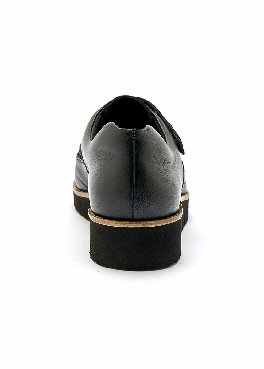 Derbies cuir à patte scratchée