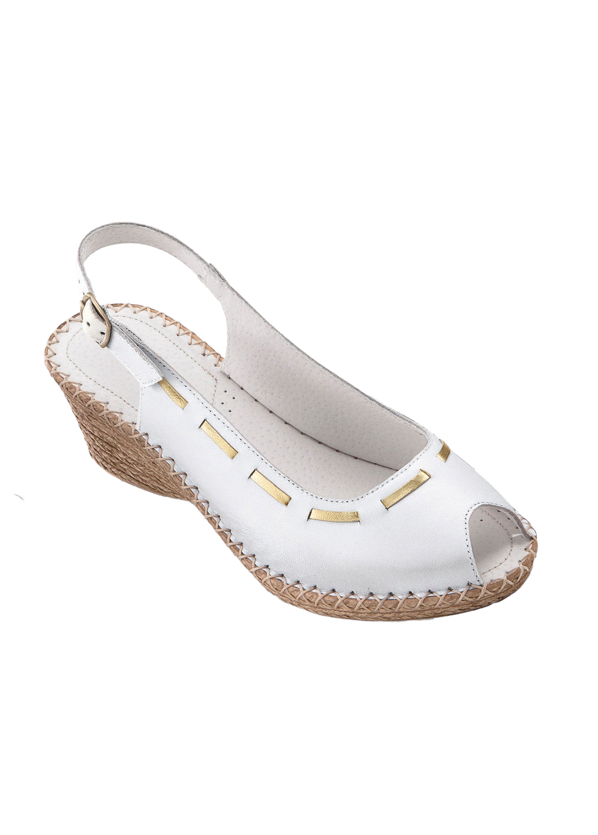 Sandale cuir bout ouvert