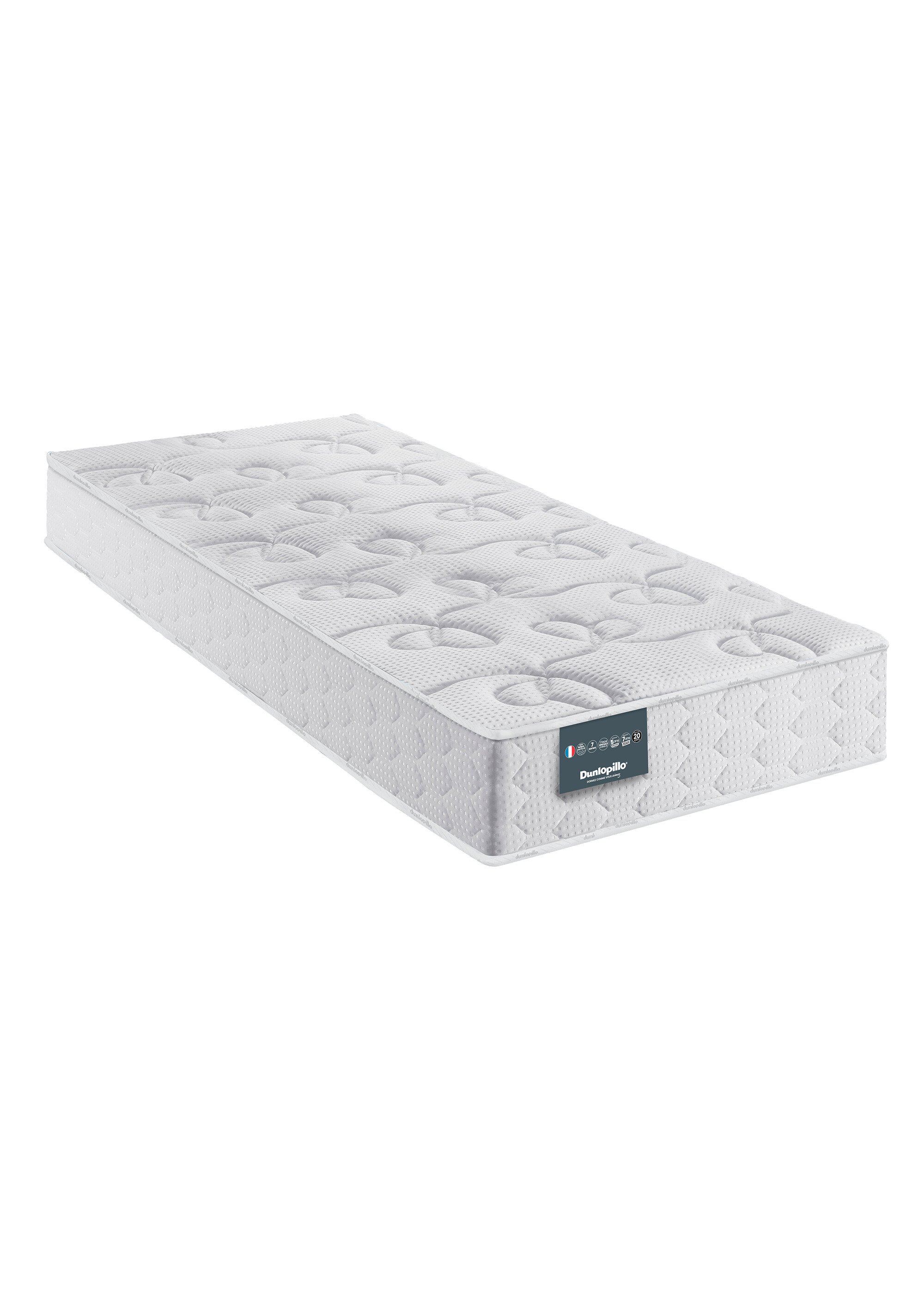Set Matelas ferme latex + Sommier tapissier BEIGE DUN-PACK-GEN6 DE2