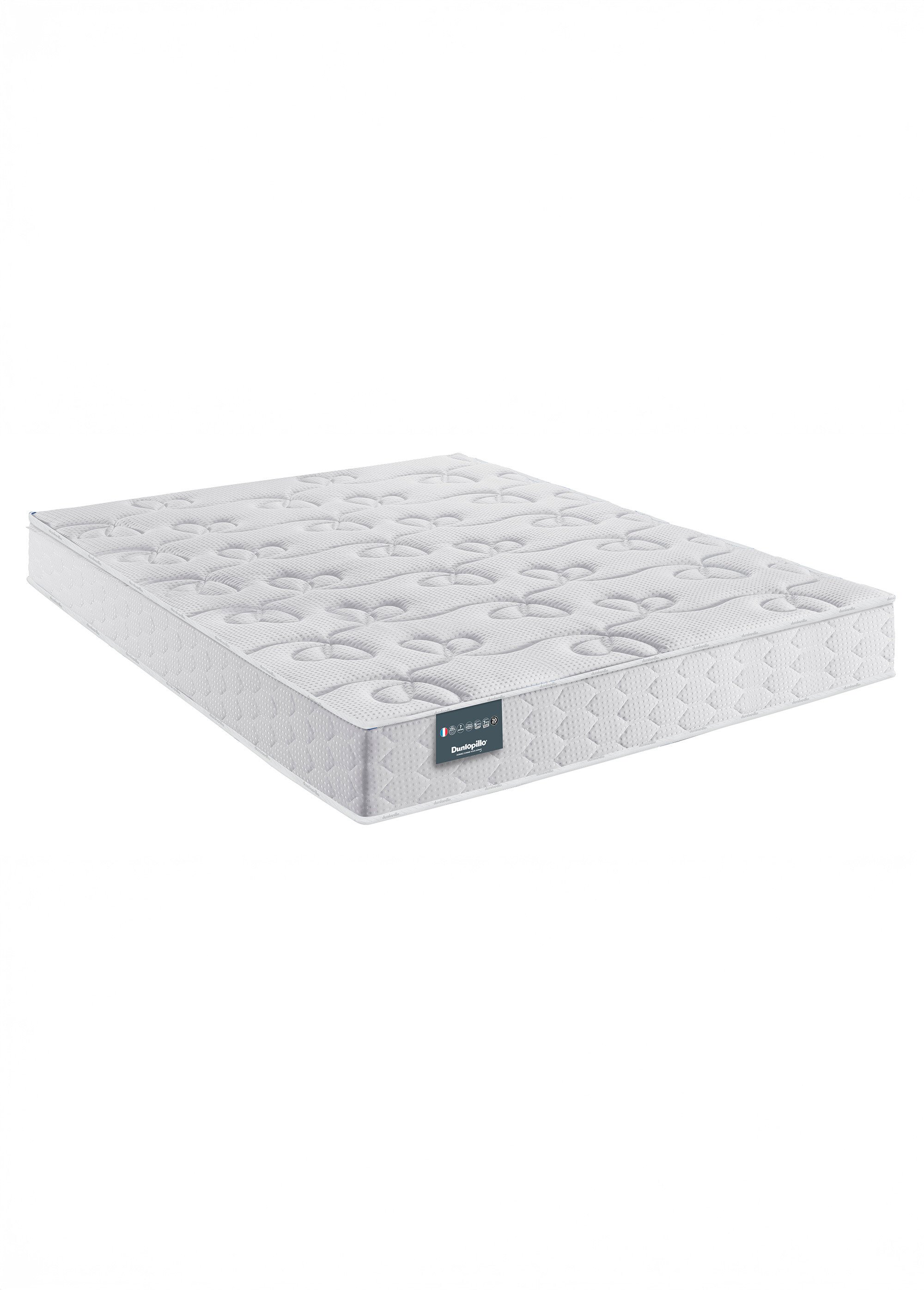 Ensemble Matelas latex + Sommier tapissier BEIGE DUN-PACK-GEN6 DE2