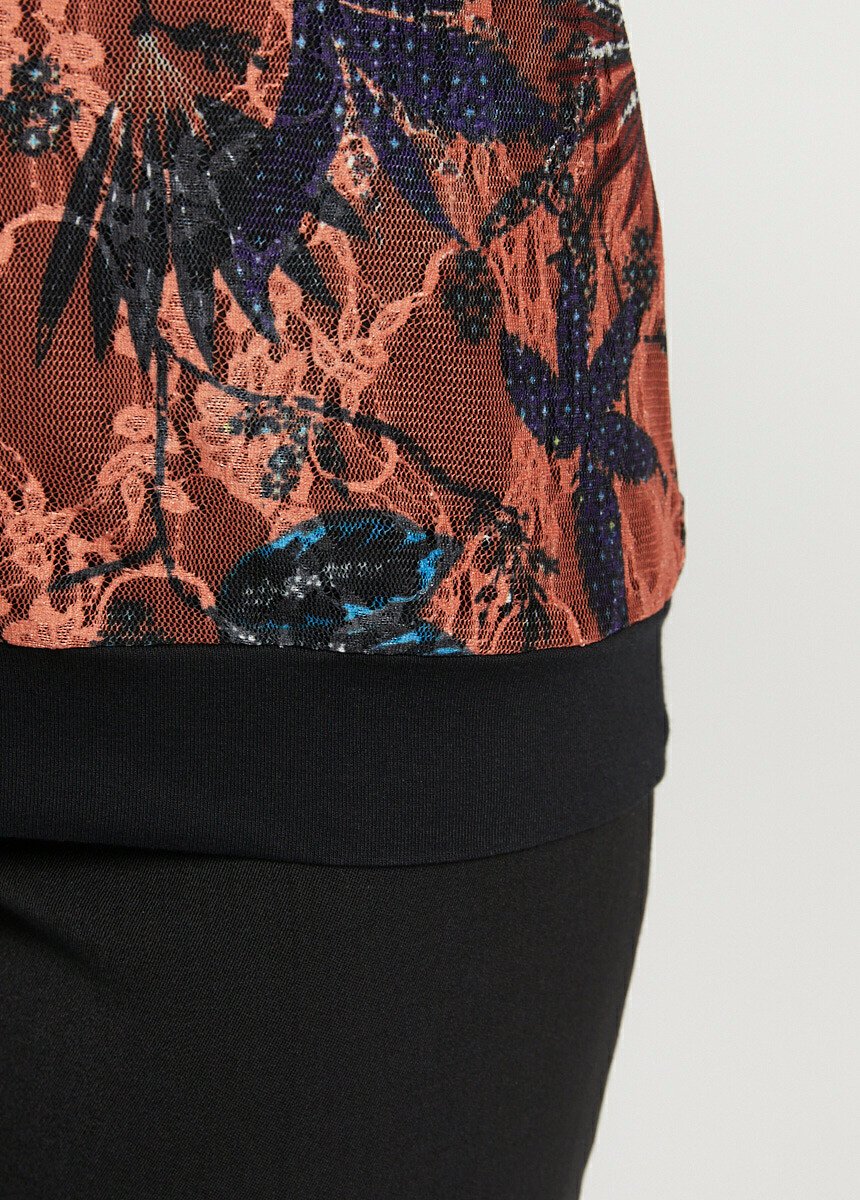 Tee-shirt tunique manches chauve-souris