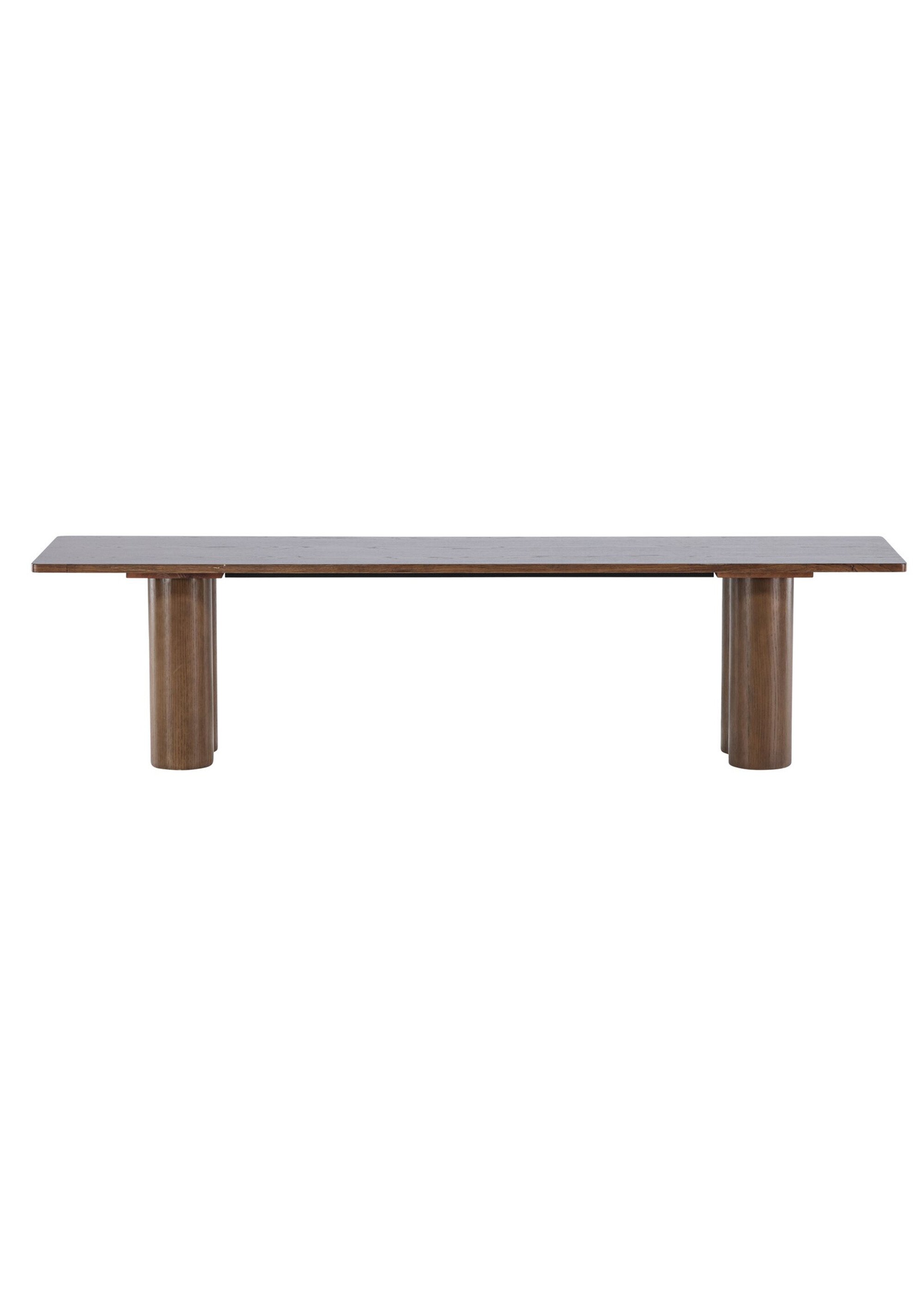 Banc déco en bois au design épuré MARRON VEN-61137 DE1