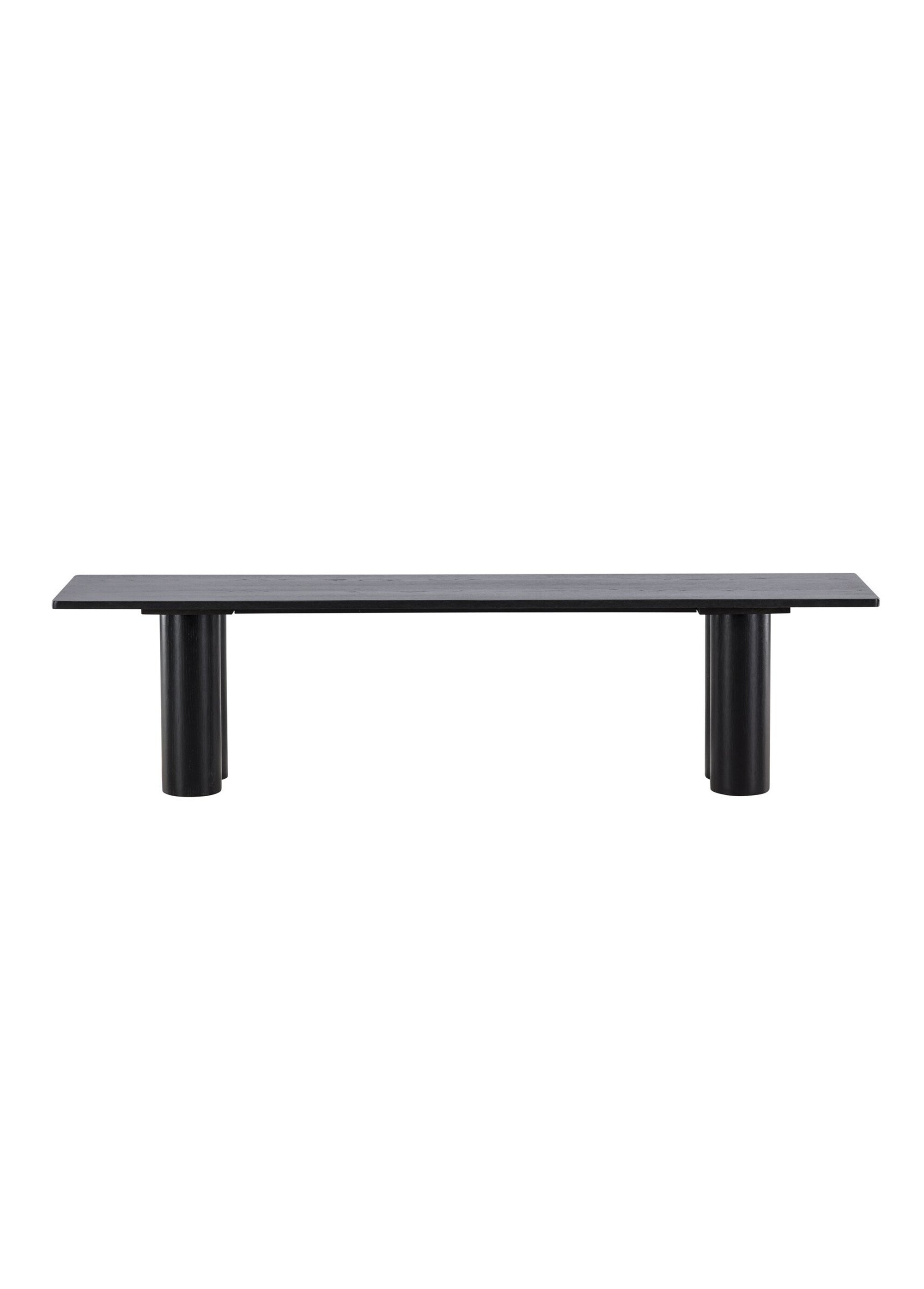 Banc déco en bois au design épuré NOIR VEN-61137 DE1