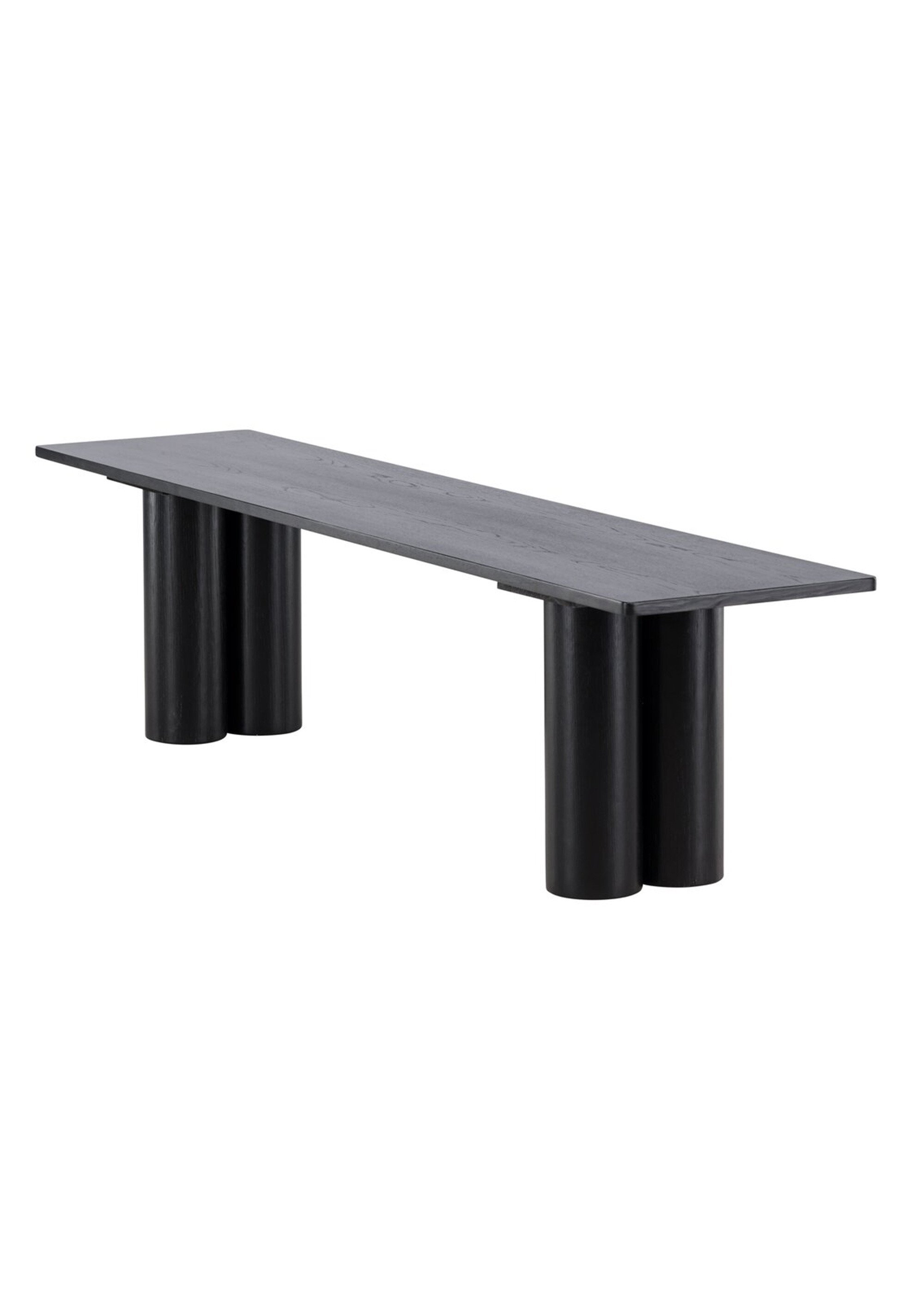 Banc déco en bois au design épuré NOIR VEN-61137 DE2