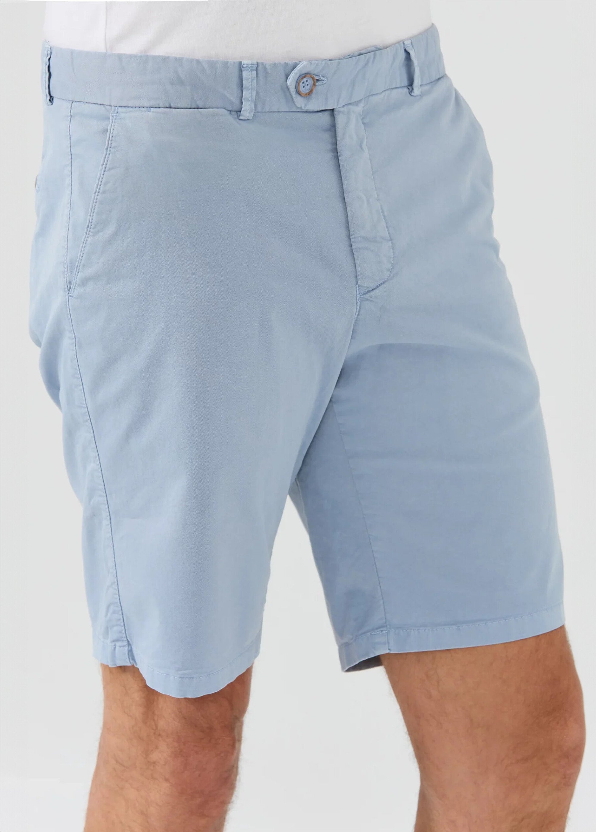 Bermuda chino en toile poches italiennes Homme Bleu MFK-BARNETT DE1