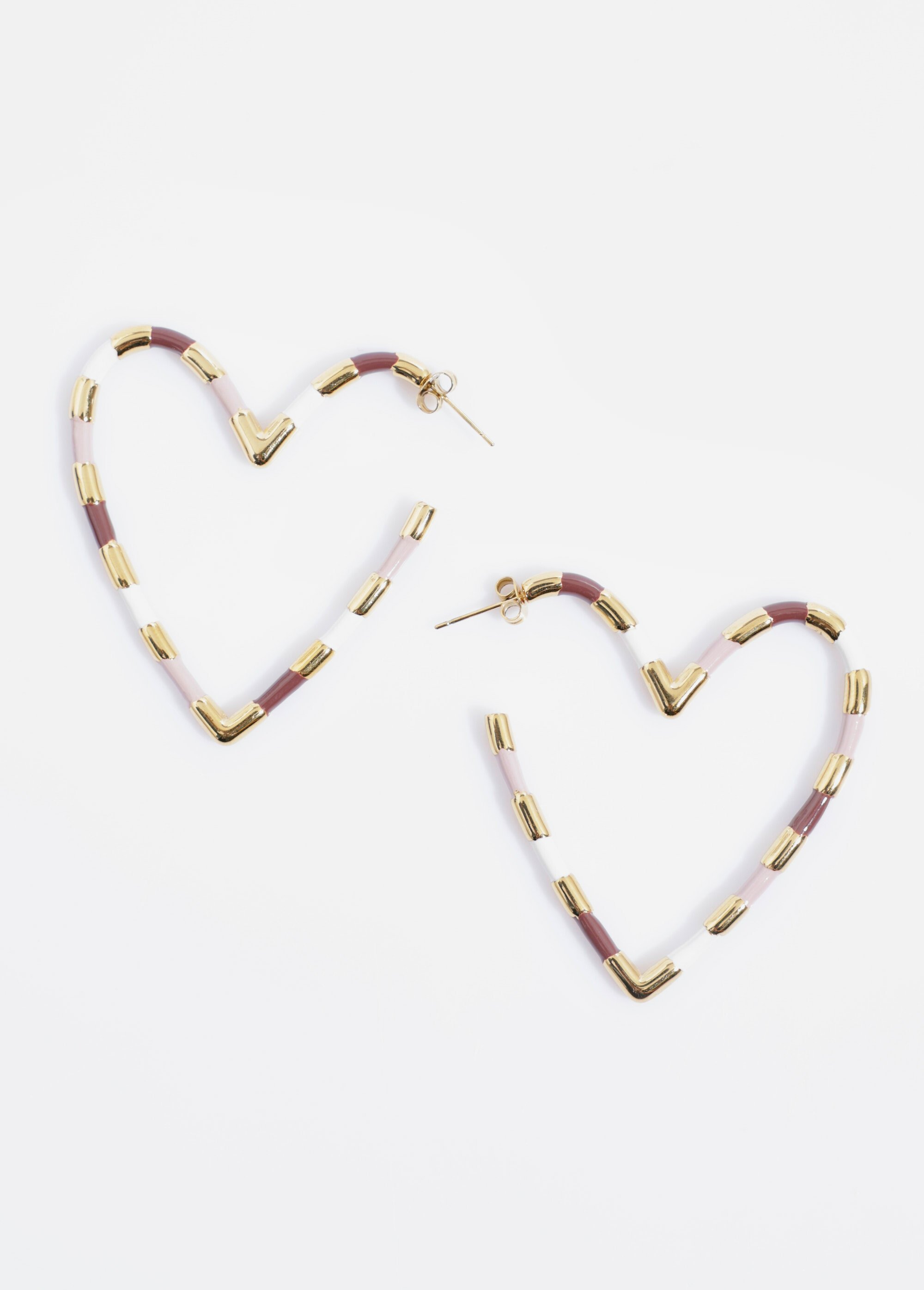 Boucles d'oreilles cœur acier inoxydable Doré AE-BO812492 DE1