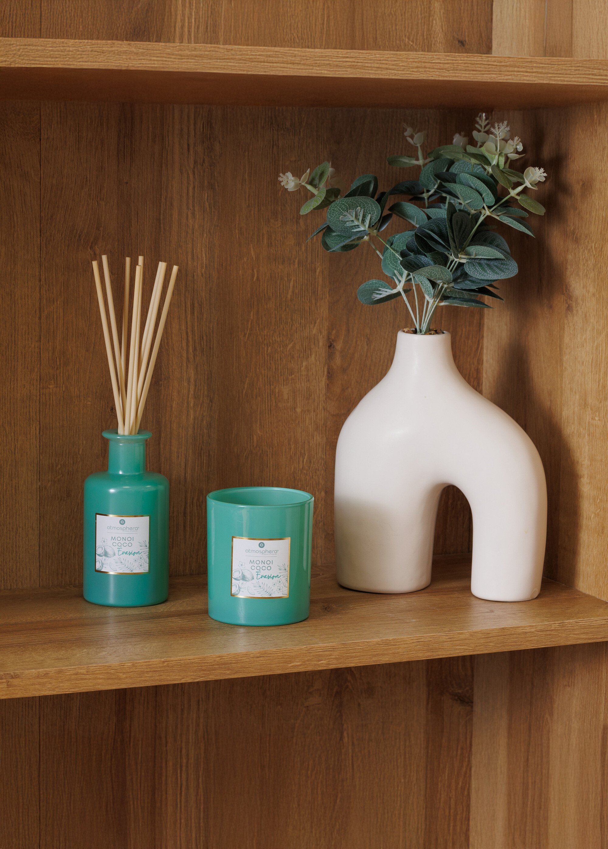 Bougie parfumée, contenant en verre Blanc JJA-172760P SI1