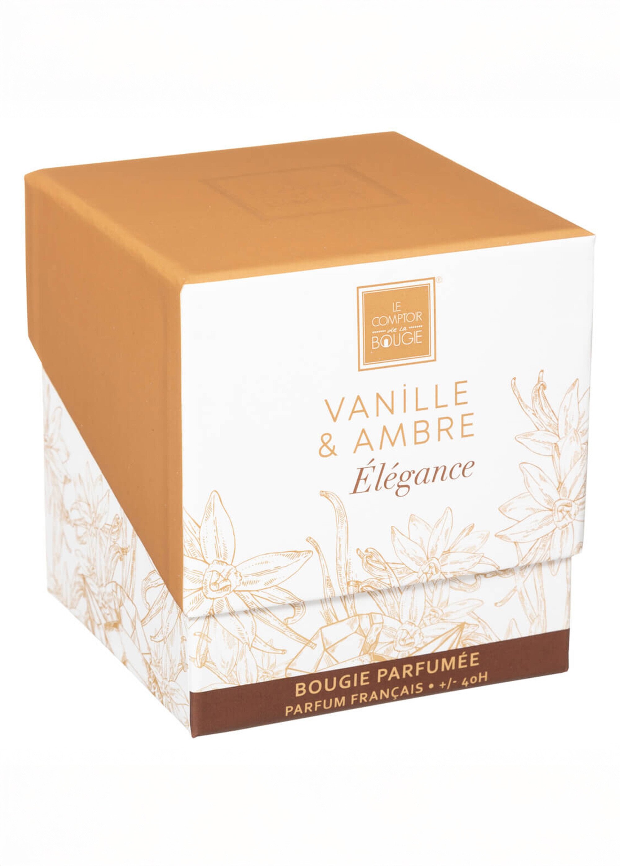 Bougie parfumée, contenant en verre