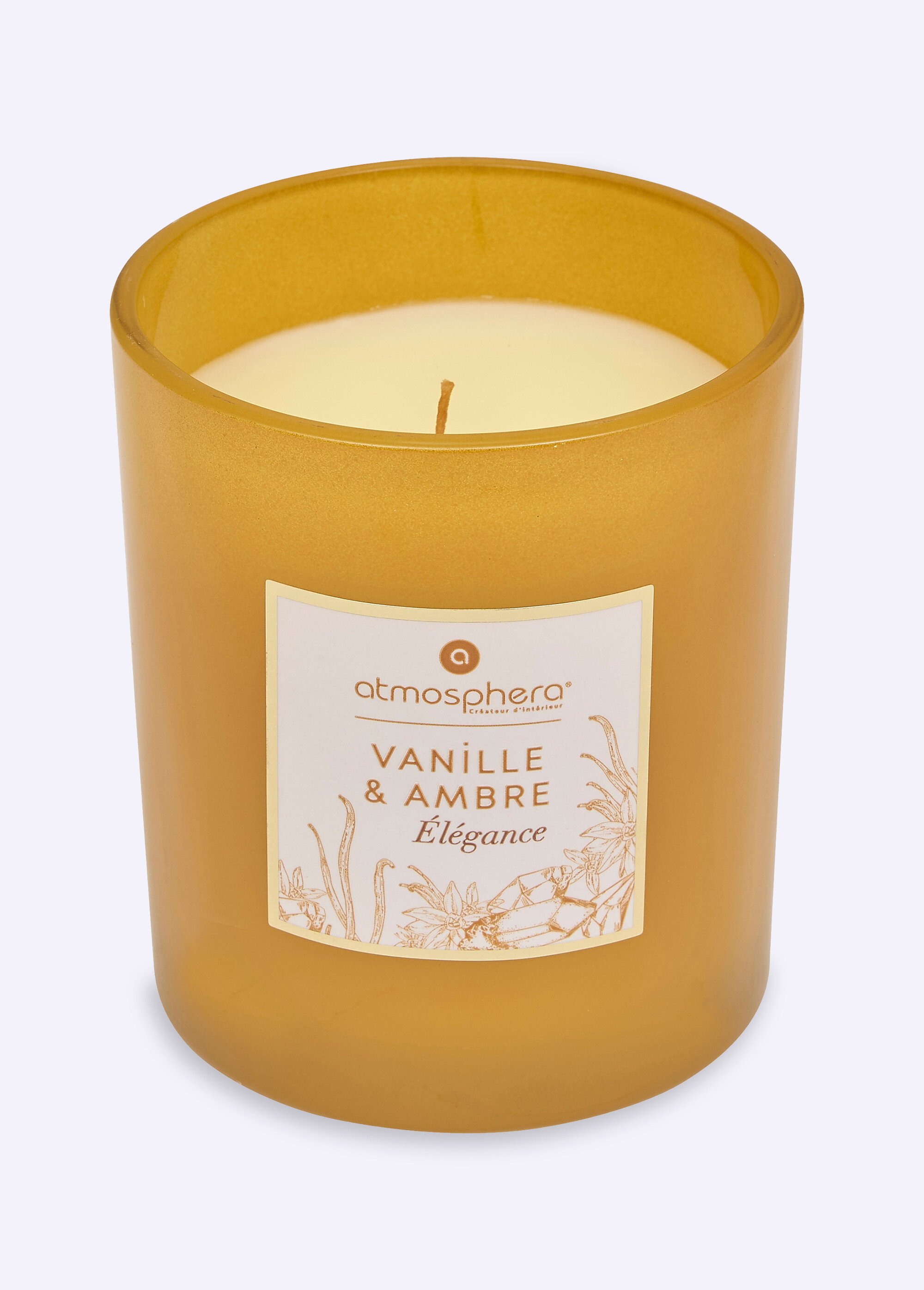 Bougie parfumée, contenant en verre Jaune JJA-172760P FA1