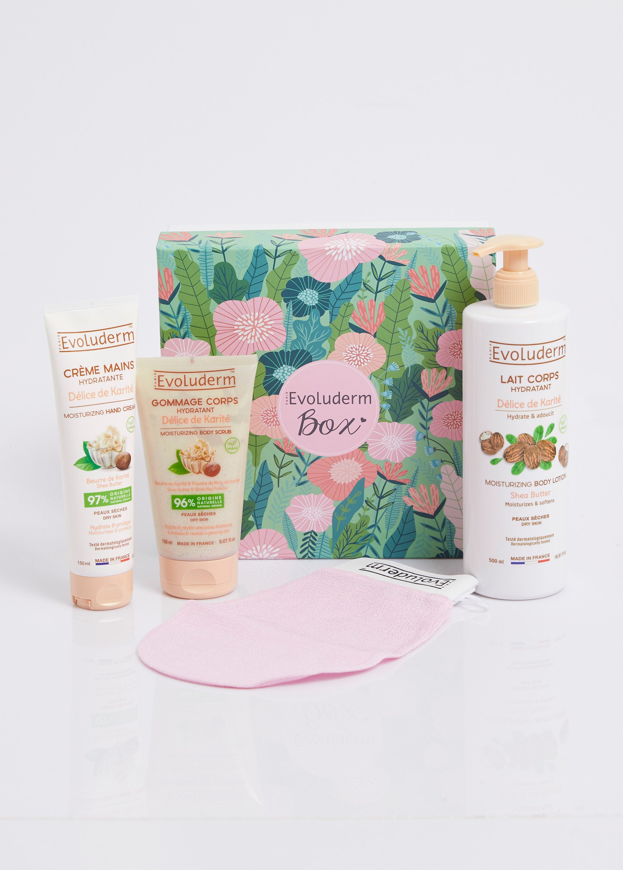 Coffret corps 4 pièces Délice de karité Jaune EVO-BOXJUNGLE3 FA1