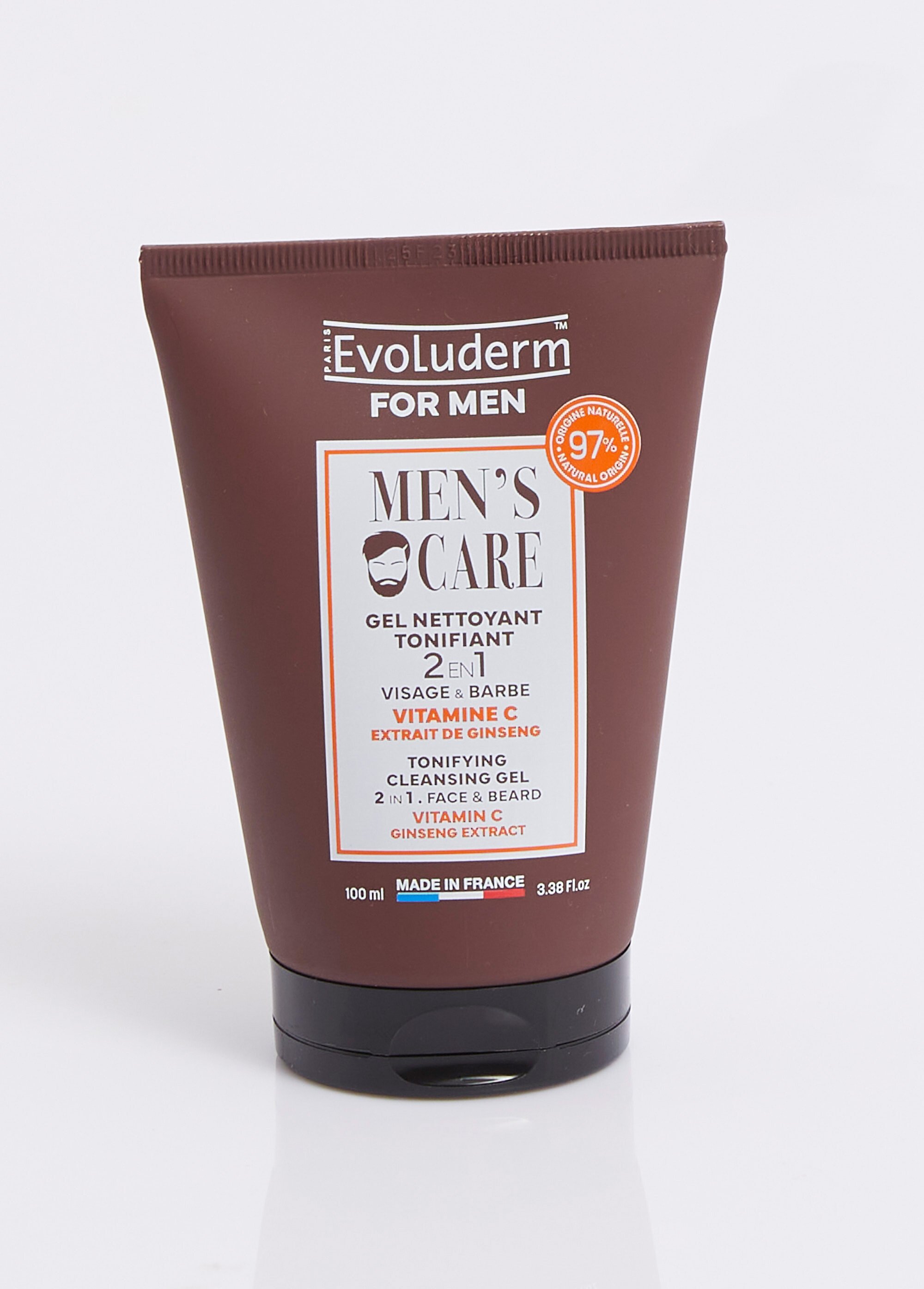 Coffret visage 3 pièces pour homme Marron EVO-COFFRETMEN3 DE3