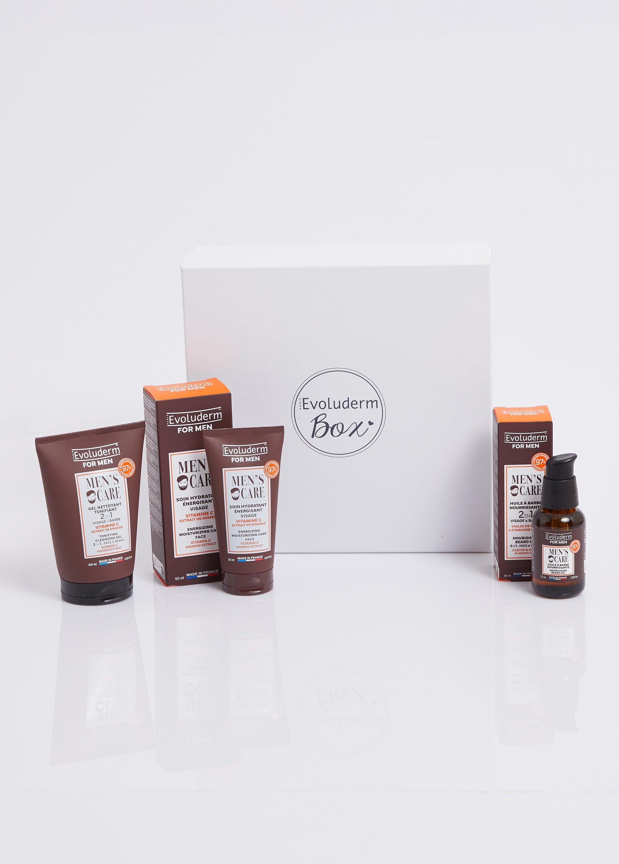 Coffret visage 3 pièces pour homme