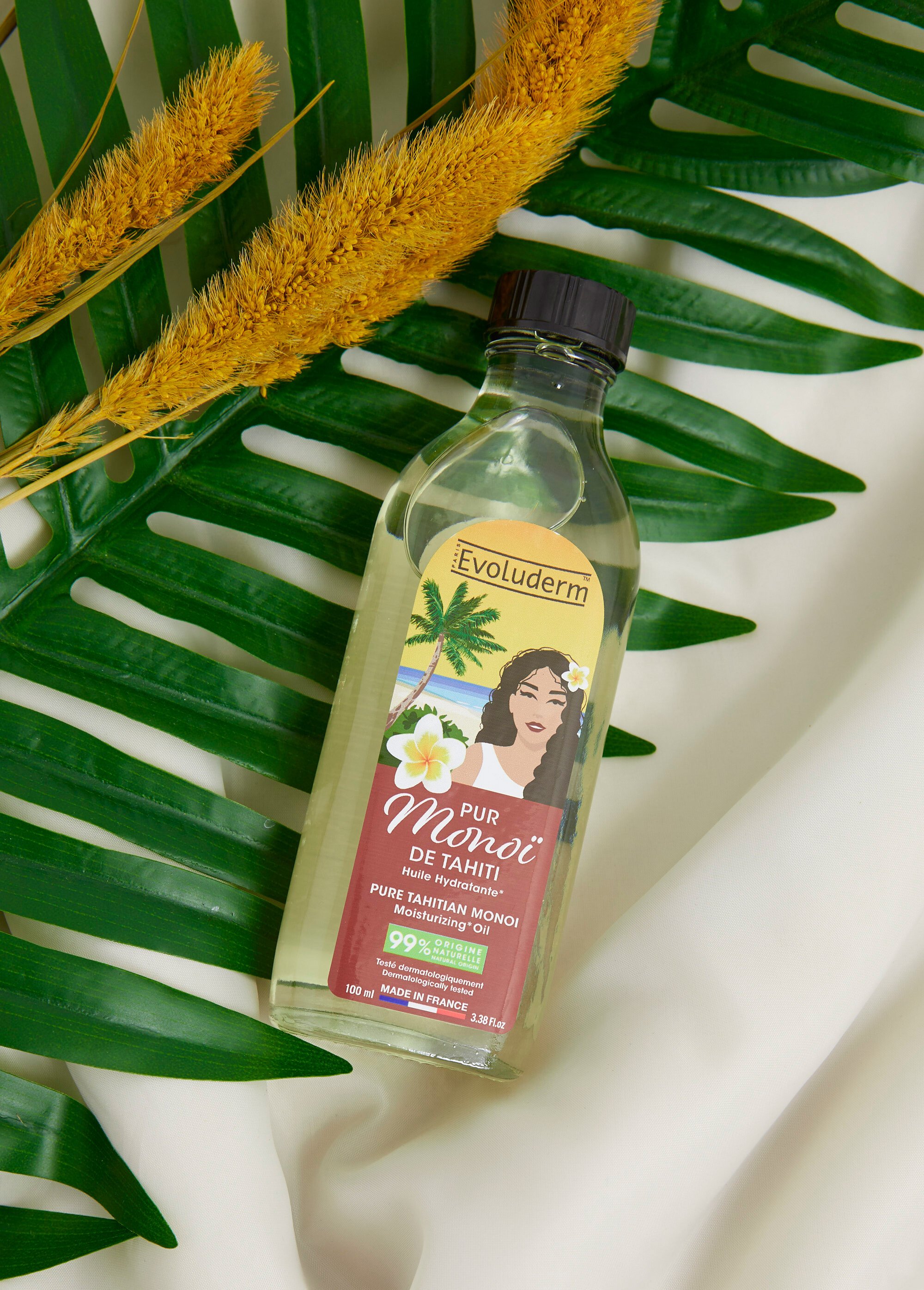 Huile Hydratante pure au Monoï de Tahiti Vert EVO-23012 SI1