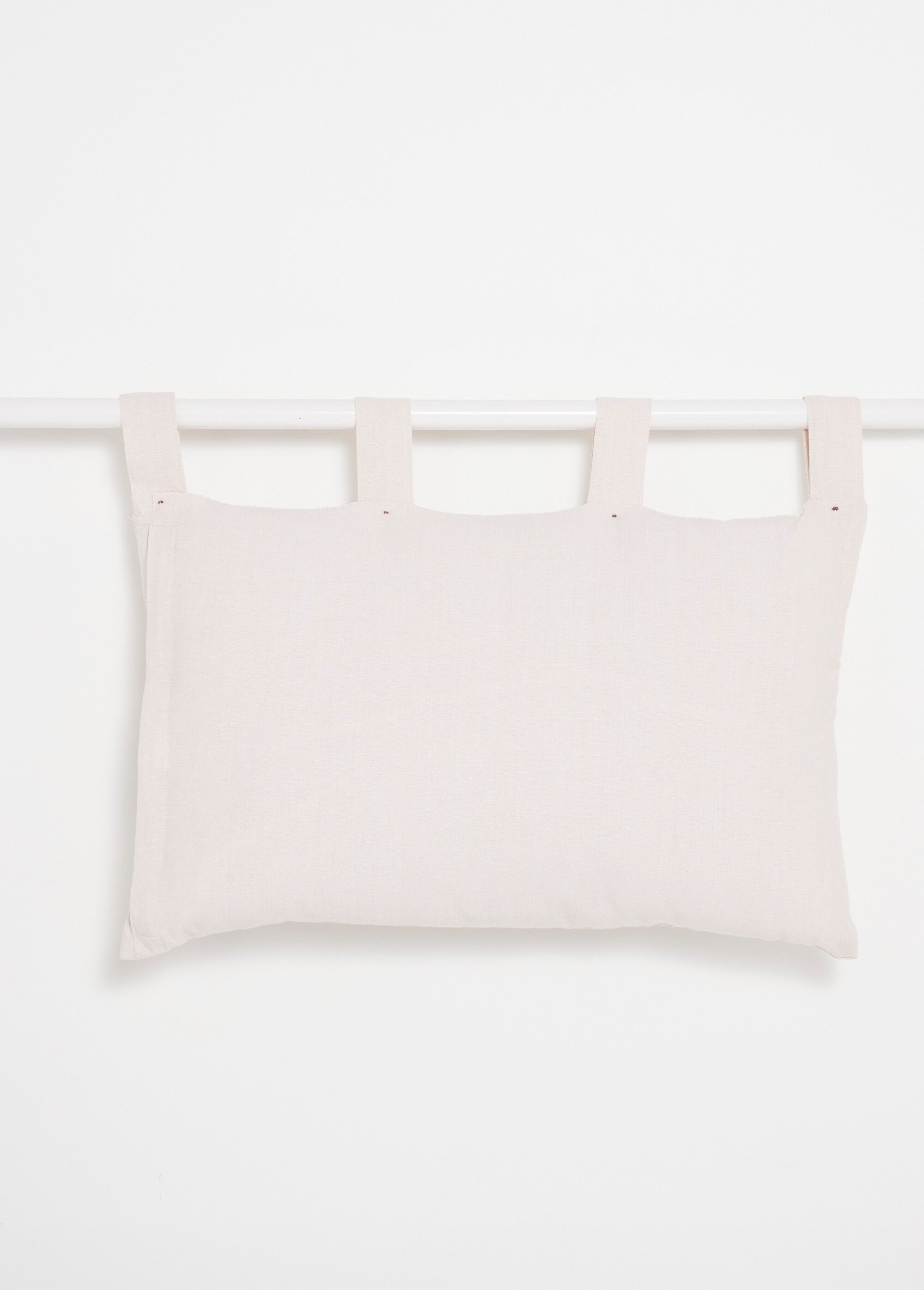 Coussin pour tête de lit, rayures et cœur