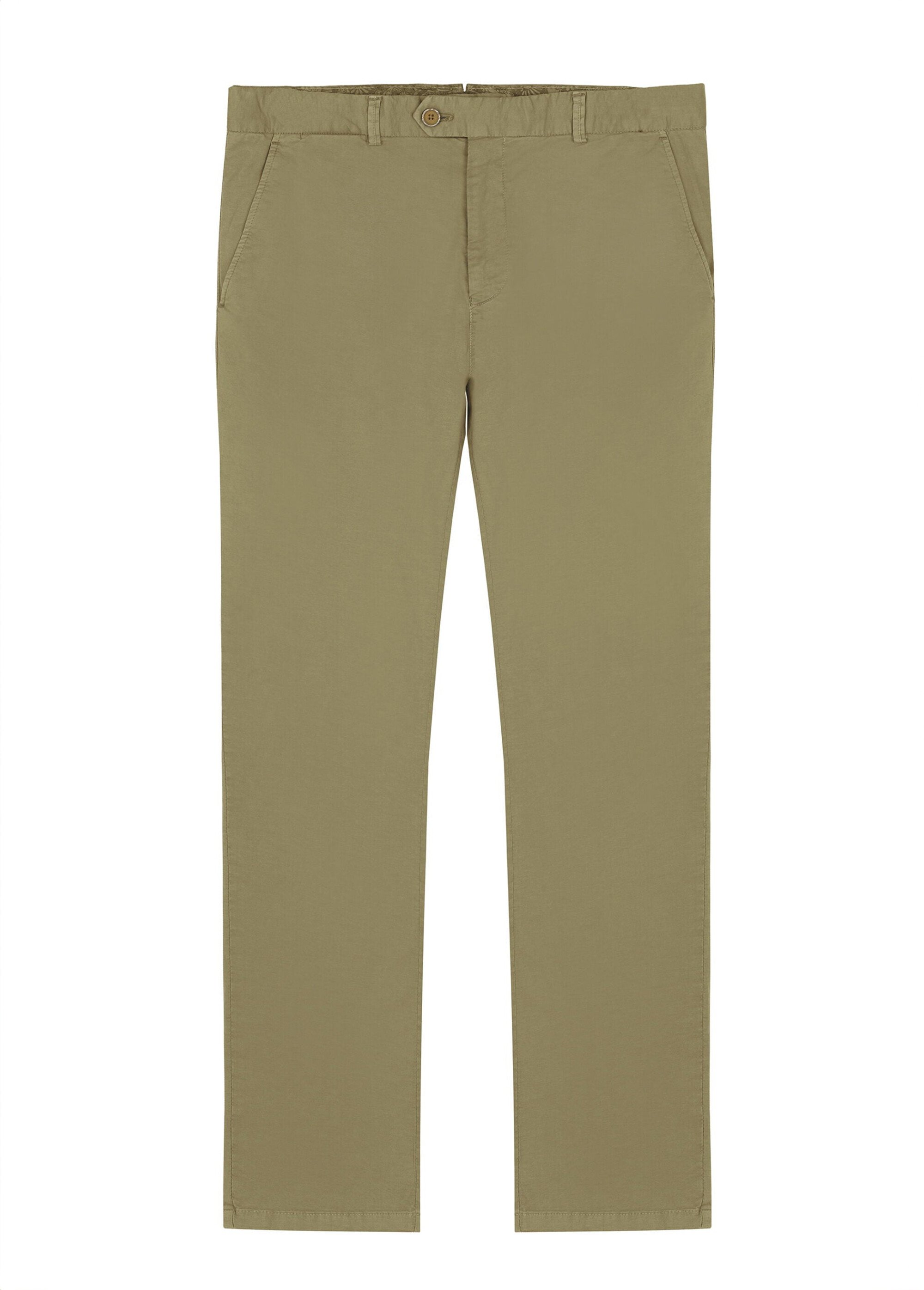 Pantalon chino en toile poches italiennes Homme Vert MFK-HARVEY AP1