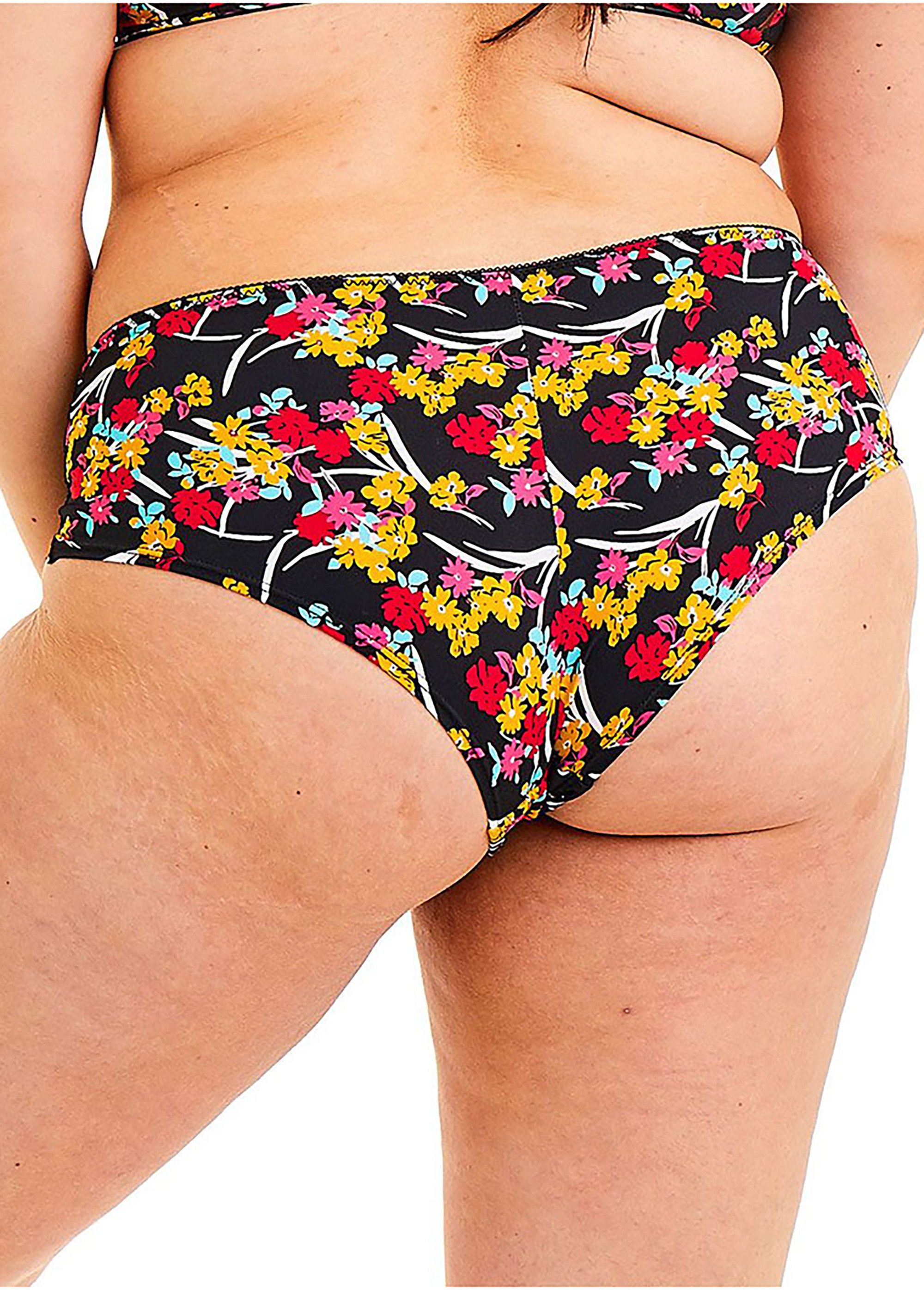 Culotte imprimée noir Femme Grande Taille Noir WHELENA DO1