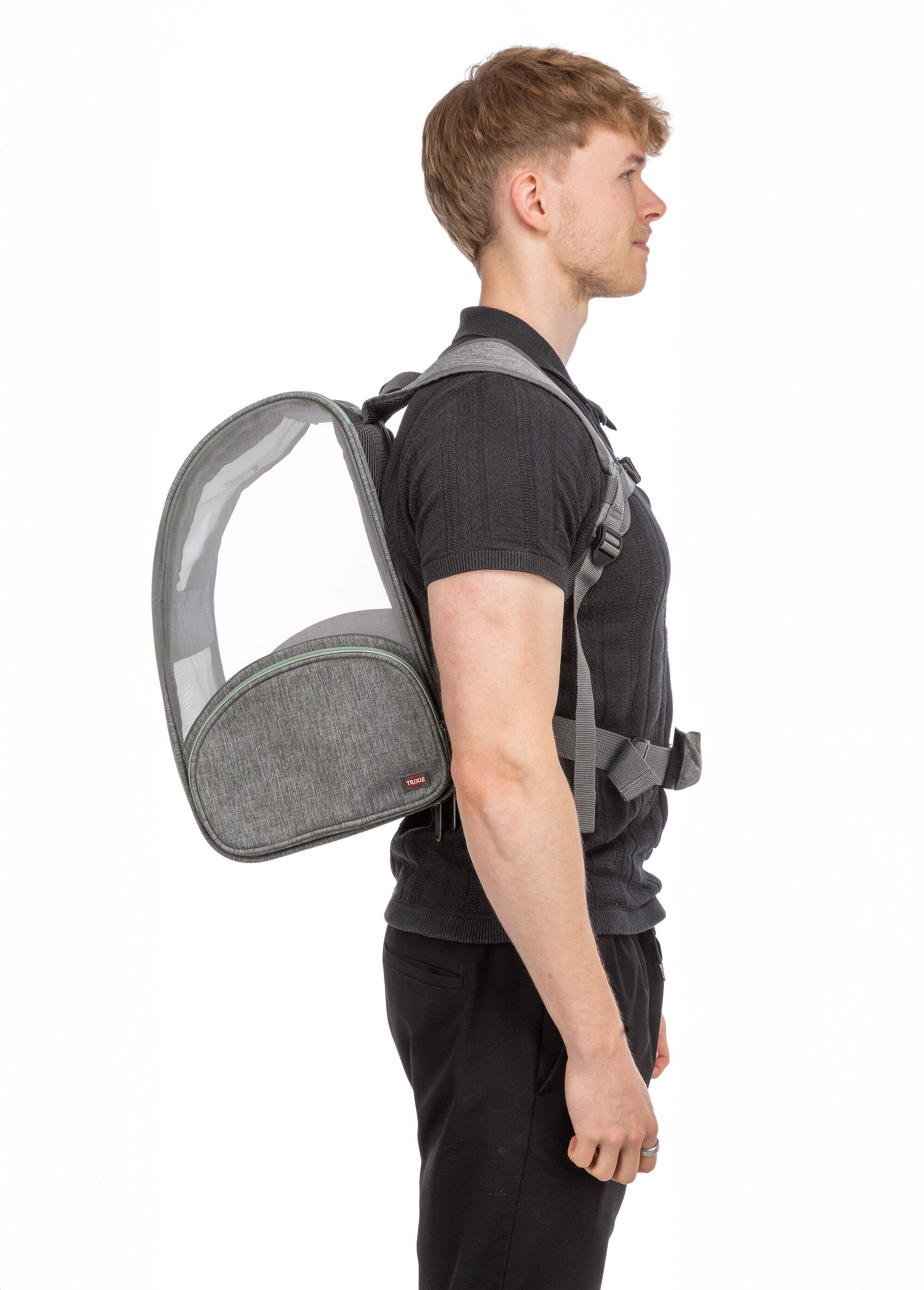 Sac à dos de transport animaux CHLOE GRIS TRX-28823 DE3