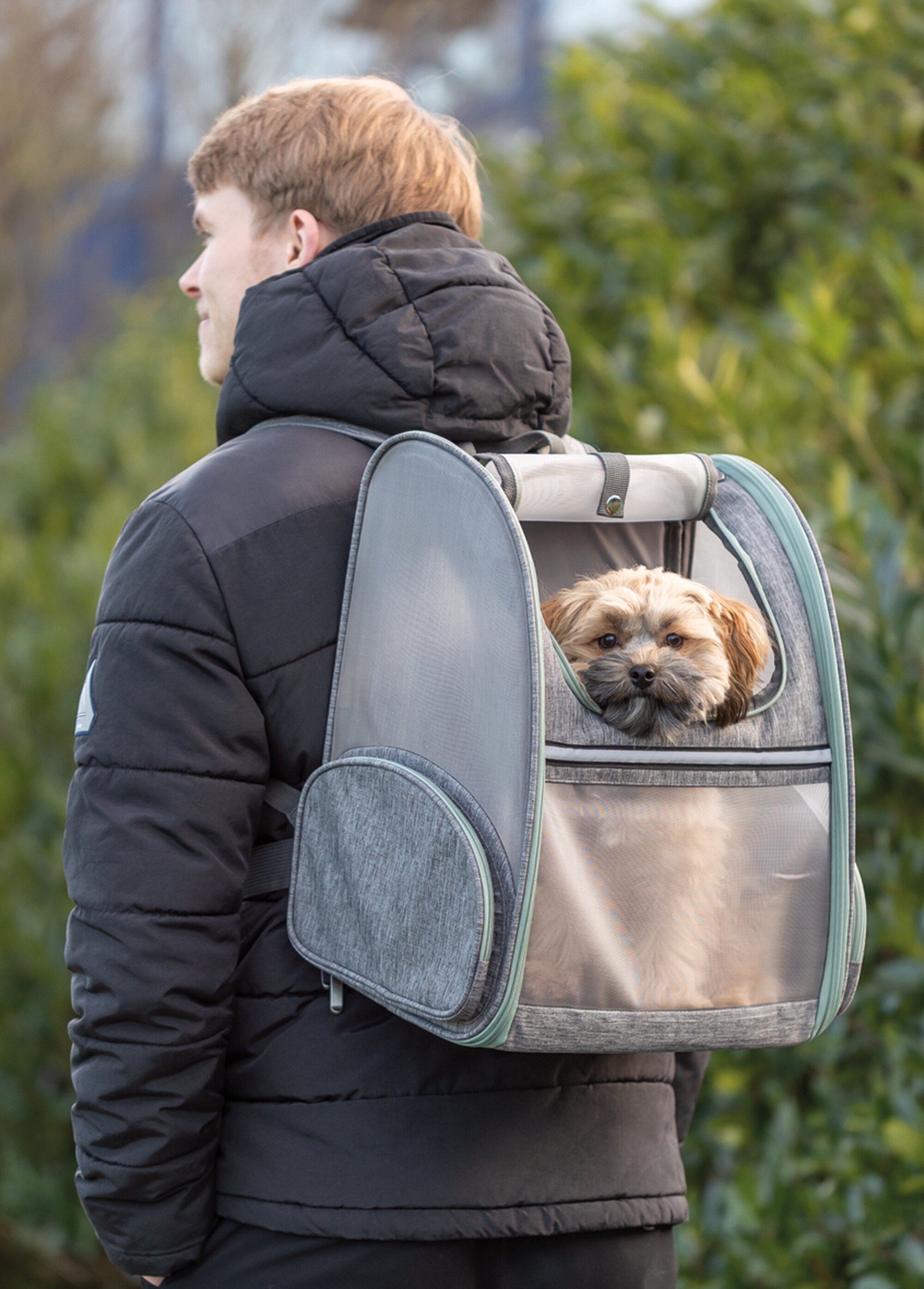 Sac à dos de transport animaux CHLOE GRIS TRX-28823 SI1