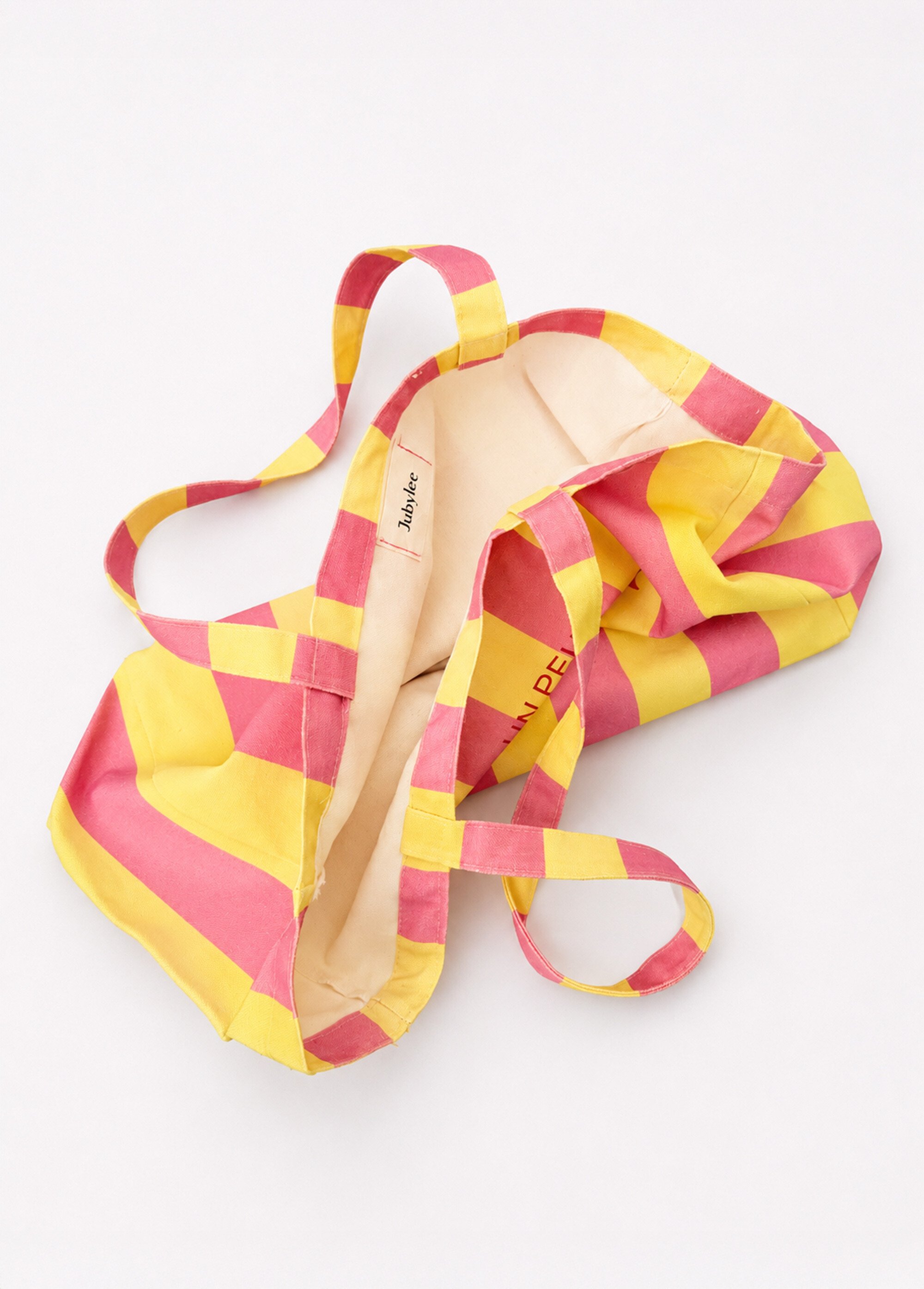 Sac de plage rayé Amour & Soleil