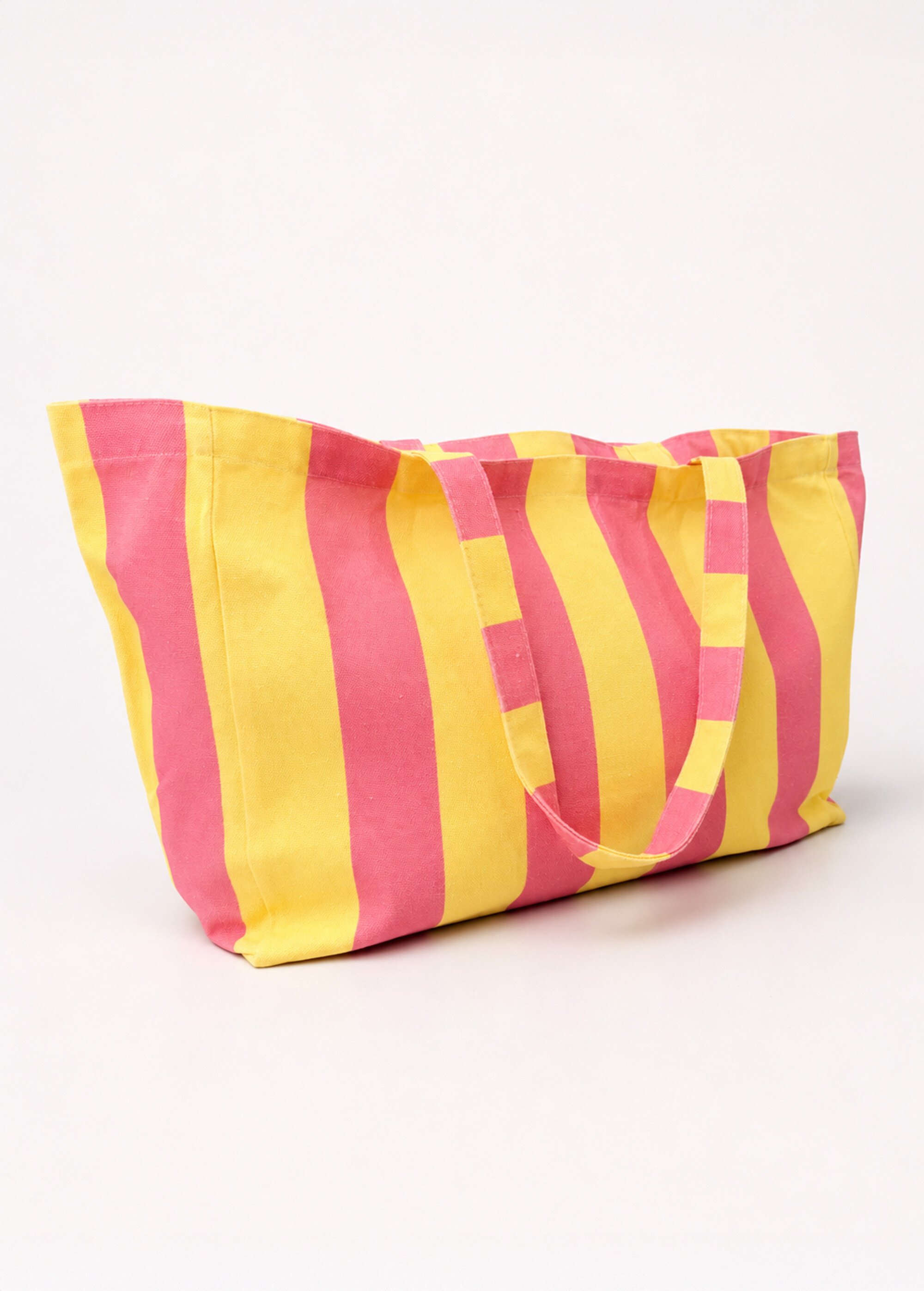 Sac de plage rayé Amour & Soleil