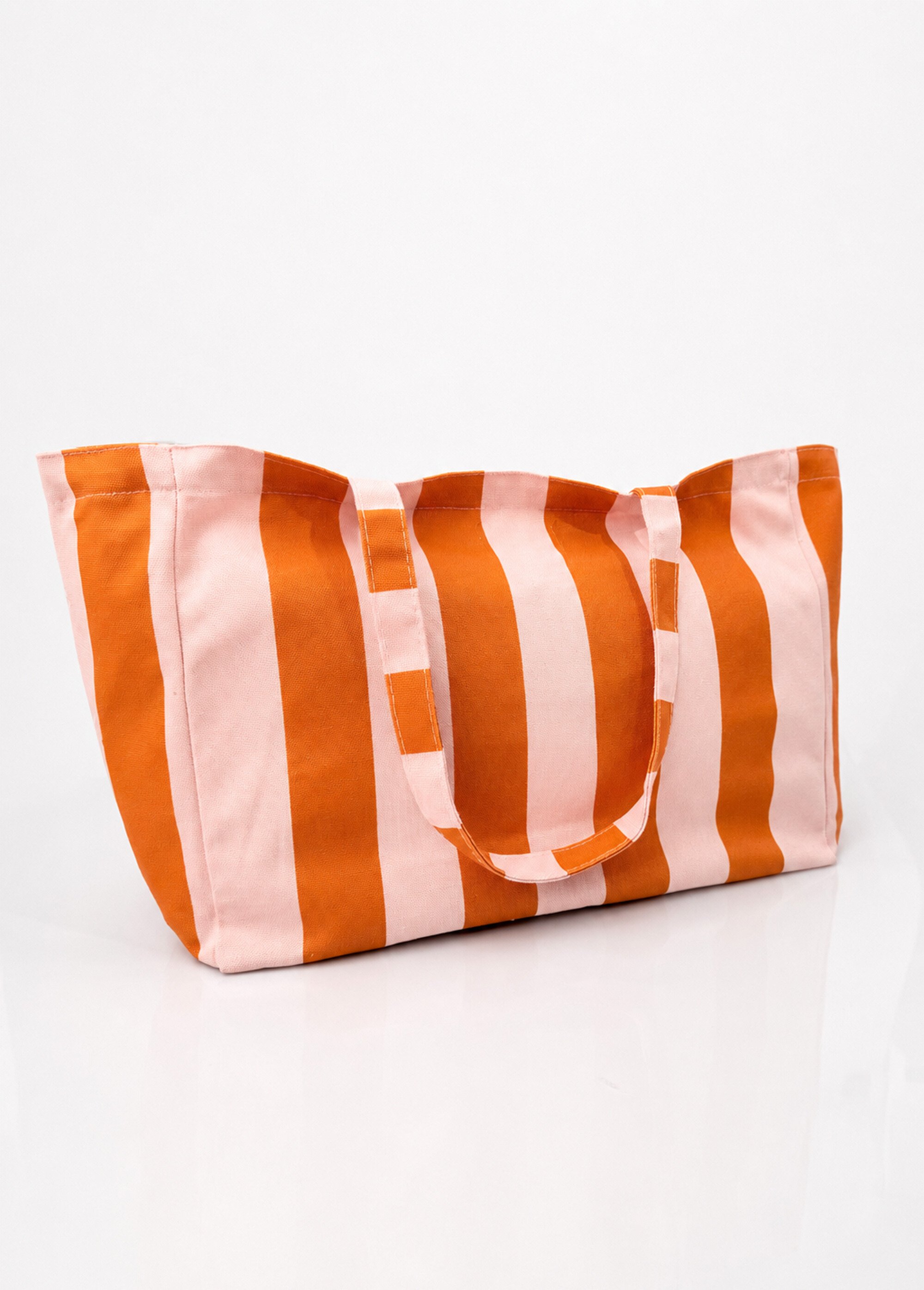 Sac de plage rayé Amour & Soleil Femme Rose JB-SAC019 DO1