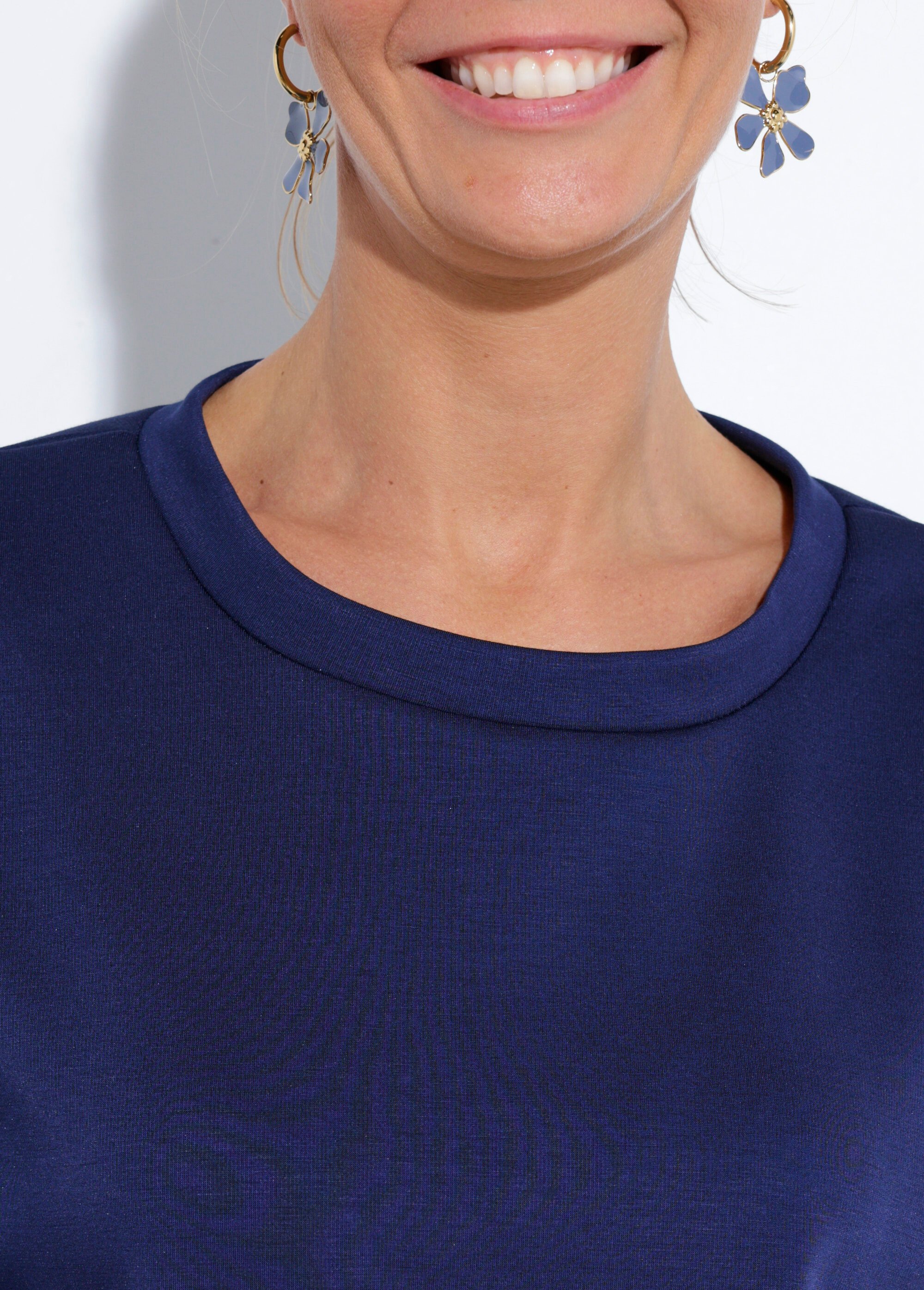 Sweat coupe confort avec manches 3/4