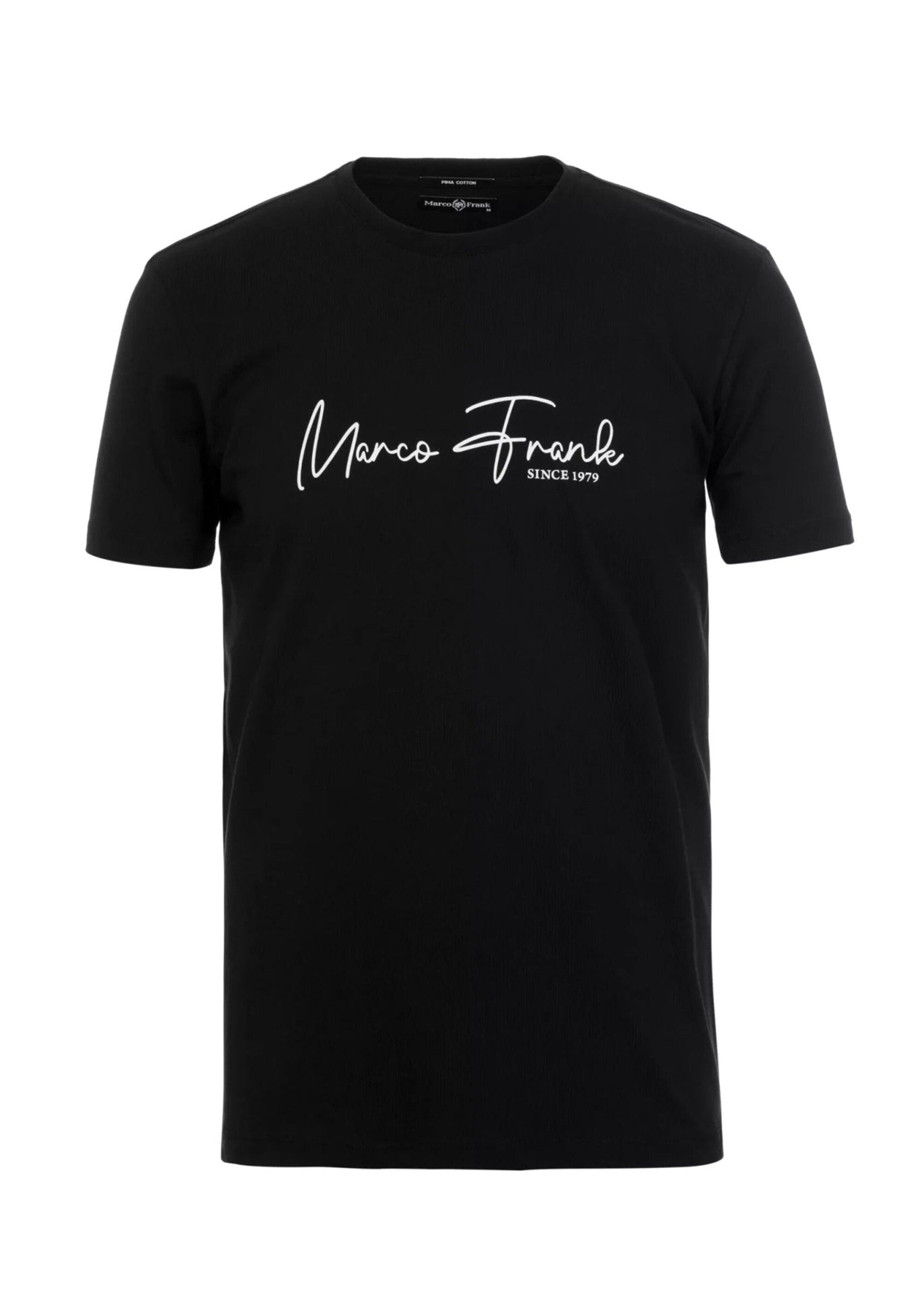 T-shirt col rond à message signature Homme Noir MFK-FABIEN AP1