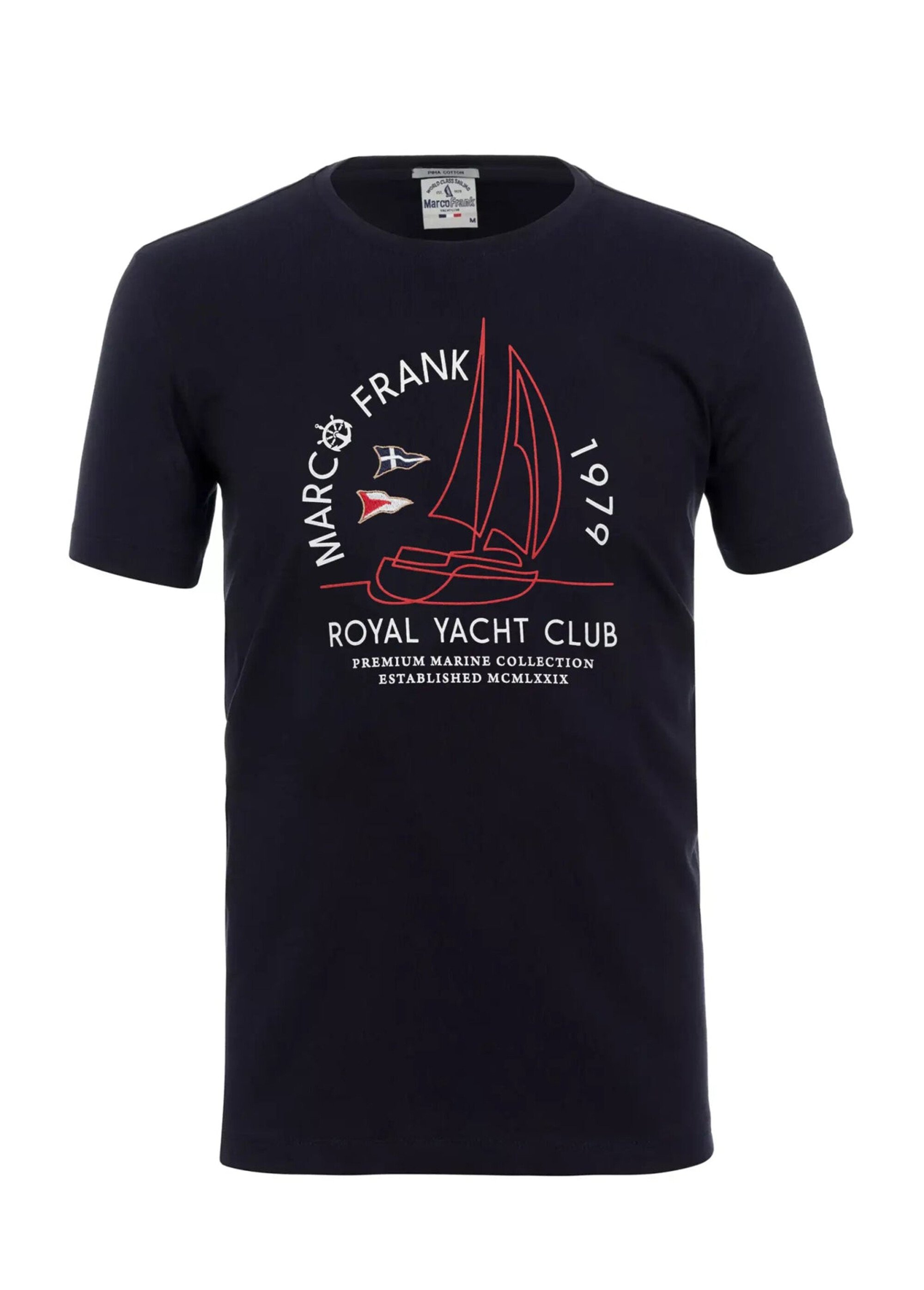 T-shirt manches courtes, thème nautique Homme Bleu MFK-ALPHONSE AP1