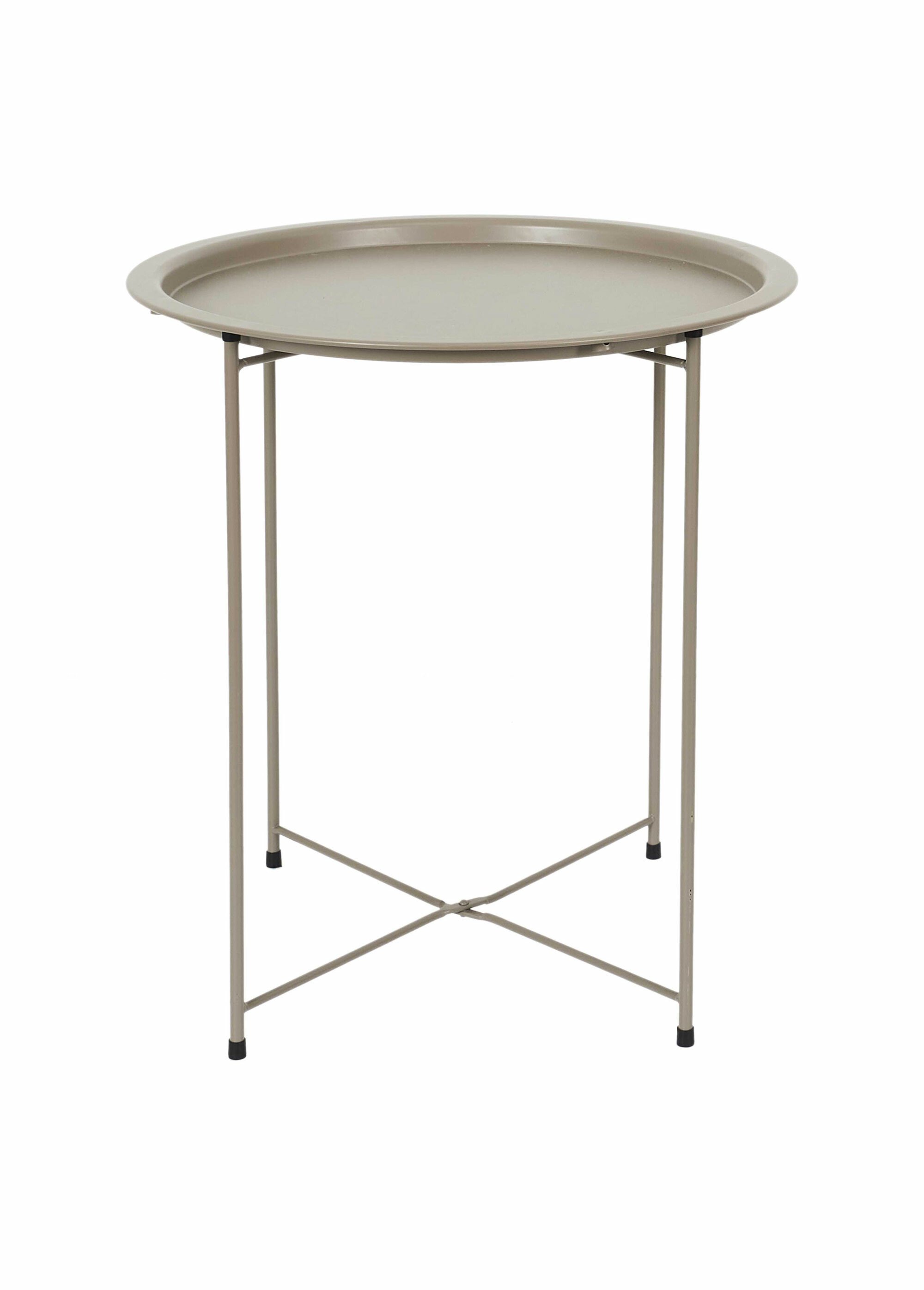 Table basse pliable en acier inox BEIGE CMP-HDO0051 DE1
