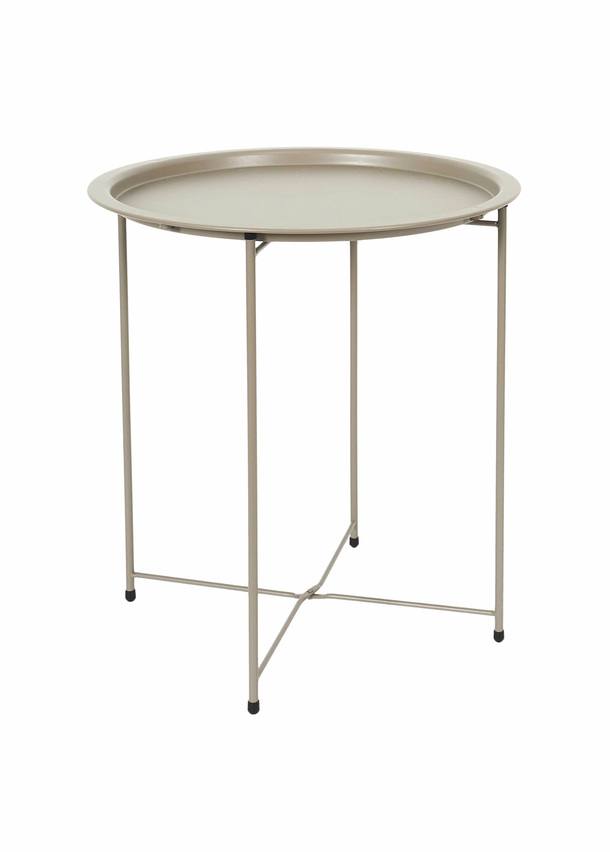 Table basse pliable en acier inox BEIGE CMP-HDO0051 FA1