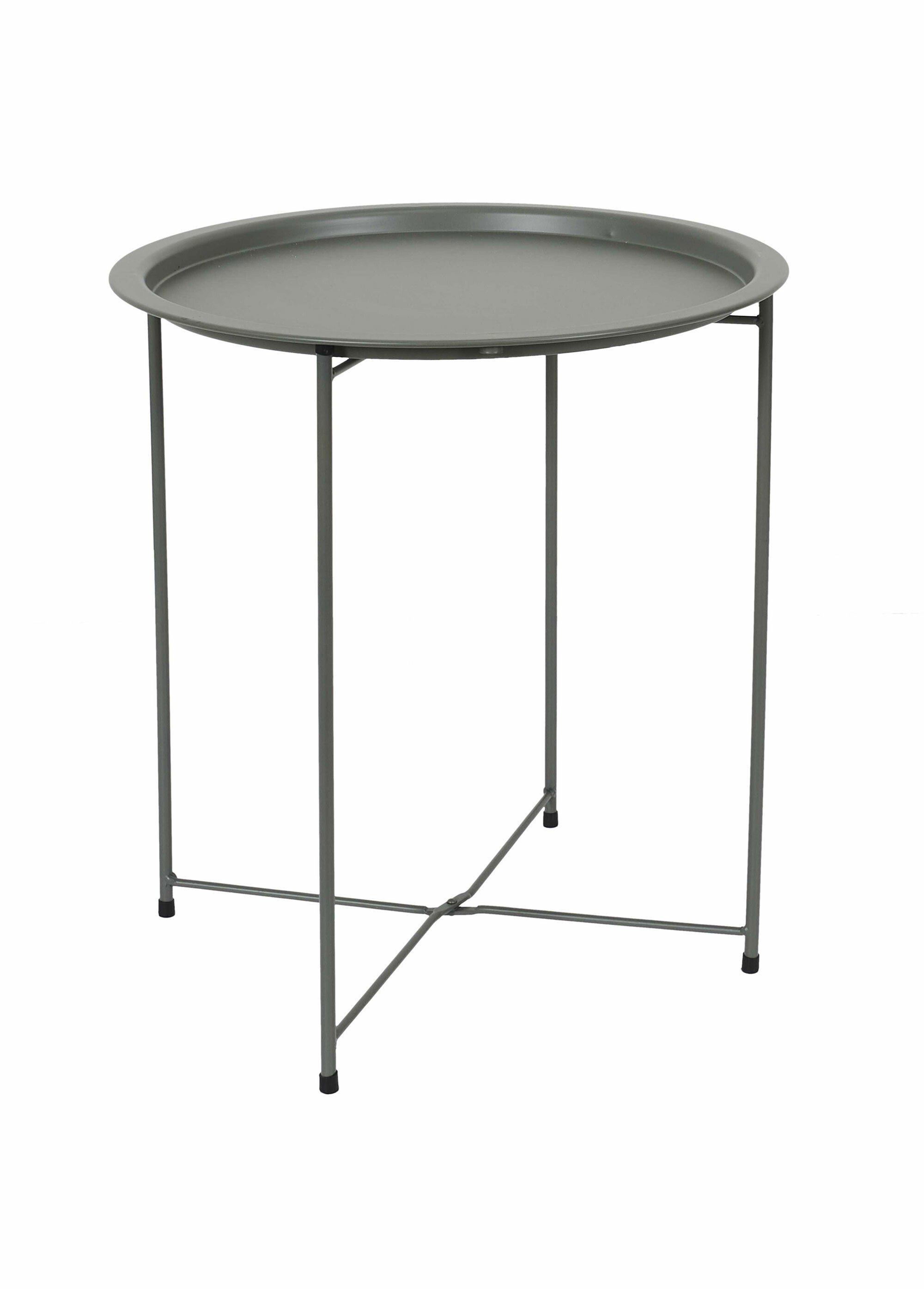 Table basse pliable en acier inox