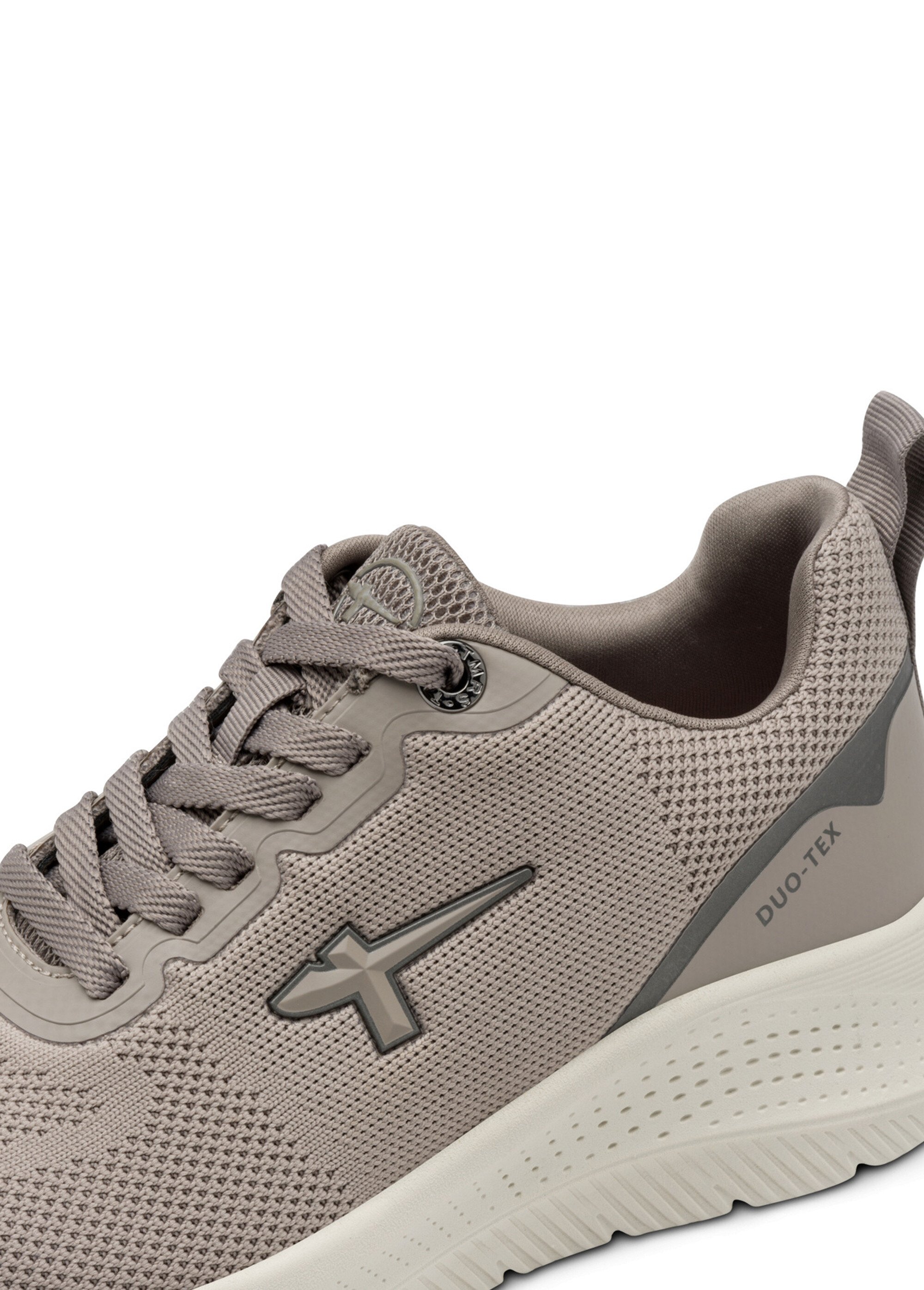 Baskets compensées en mesh look sportif