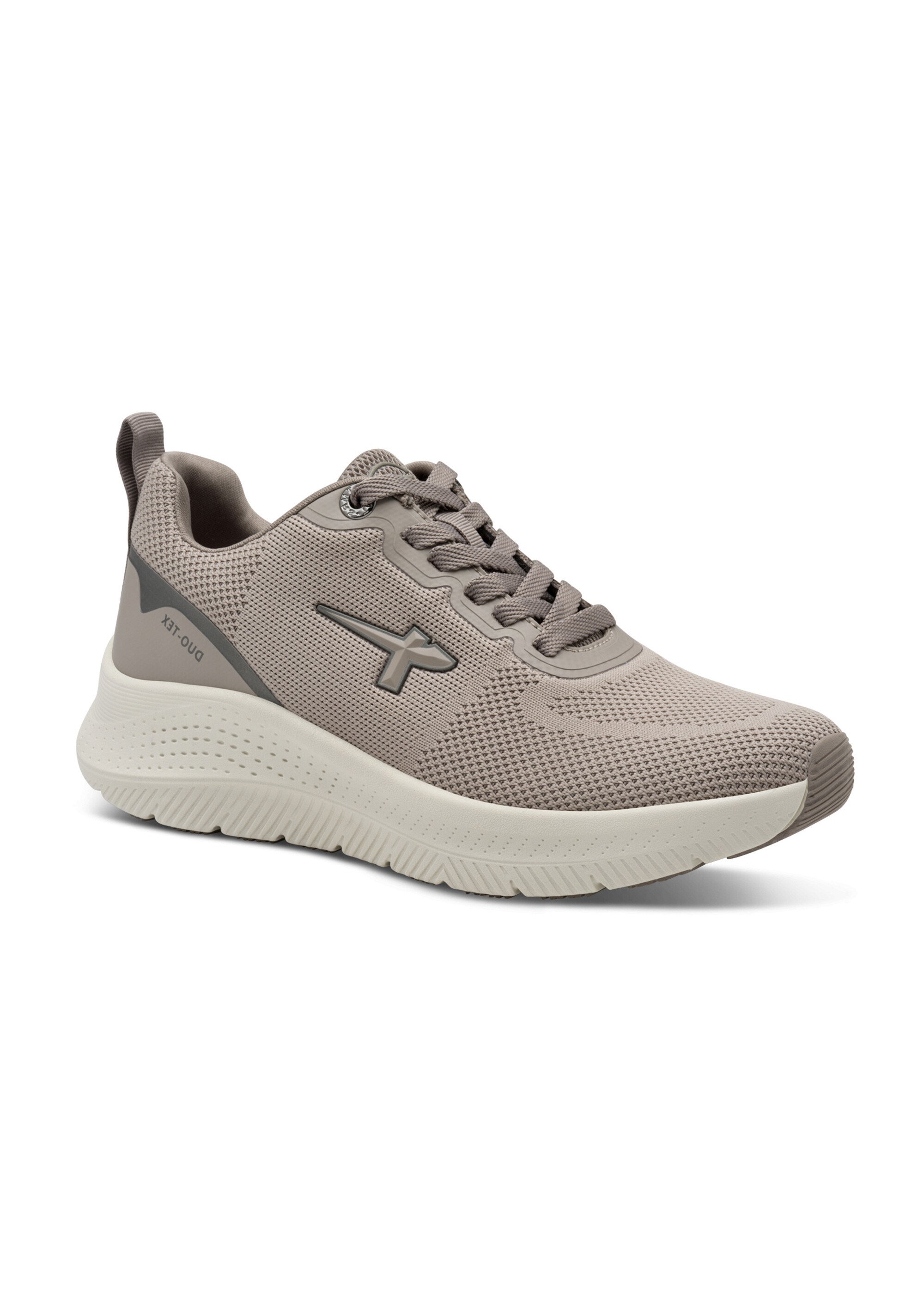 Baskets compensées en mesh look sportif Femme Marron TAM88372845 FA1