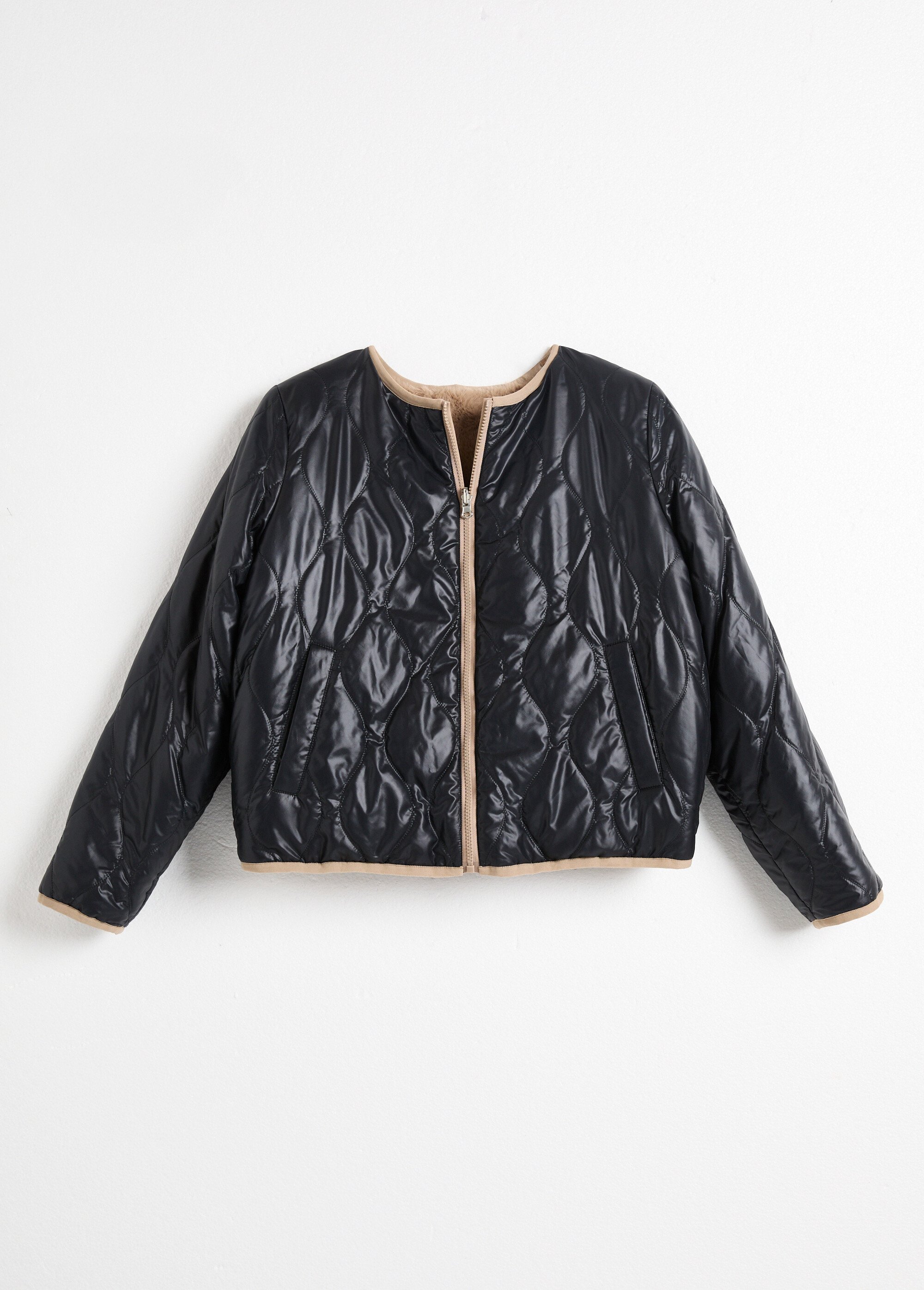 Blouson matelassé réversible Femme Noir TESSIE AP1