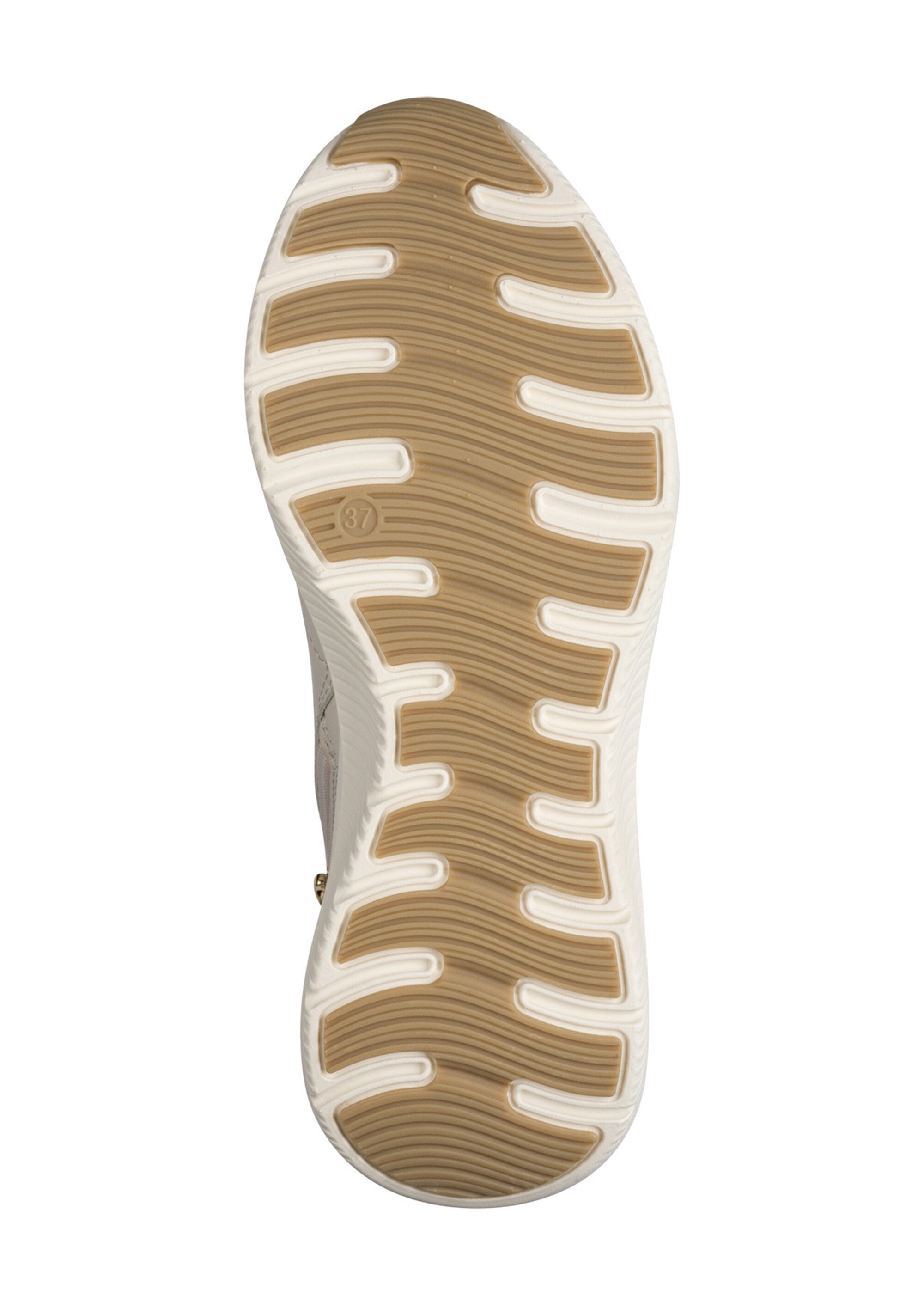 Boots fourrées compensées à lacets Femme Beige TAM88520045 UN1