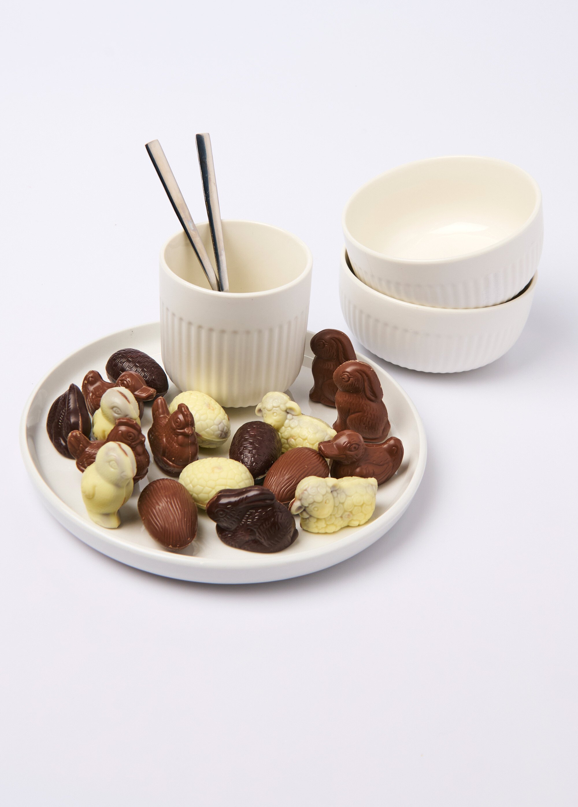 Coffret cadeau sujets en chocolat assortis