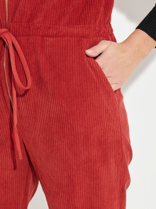 Combipantalon en velours à grosses cotes Femme Rouge TM-SABRINA DE2