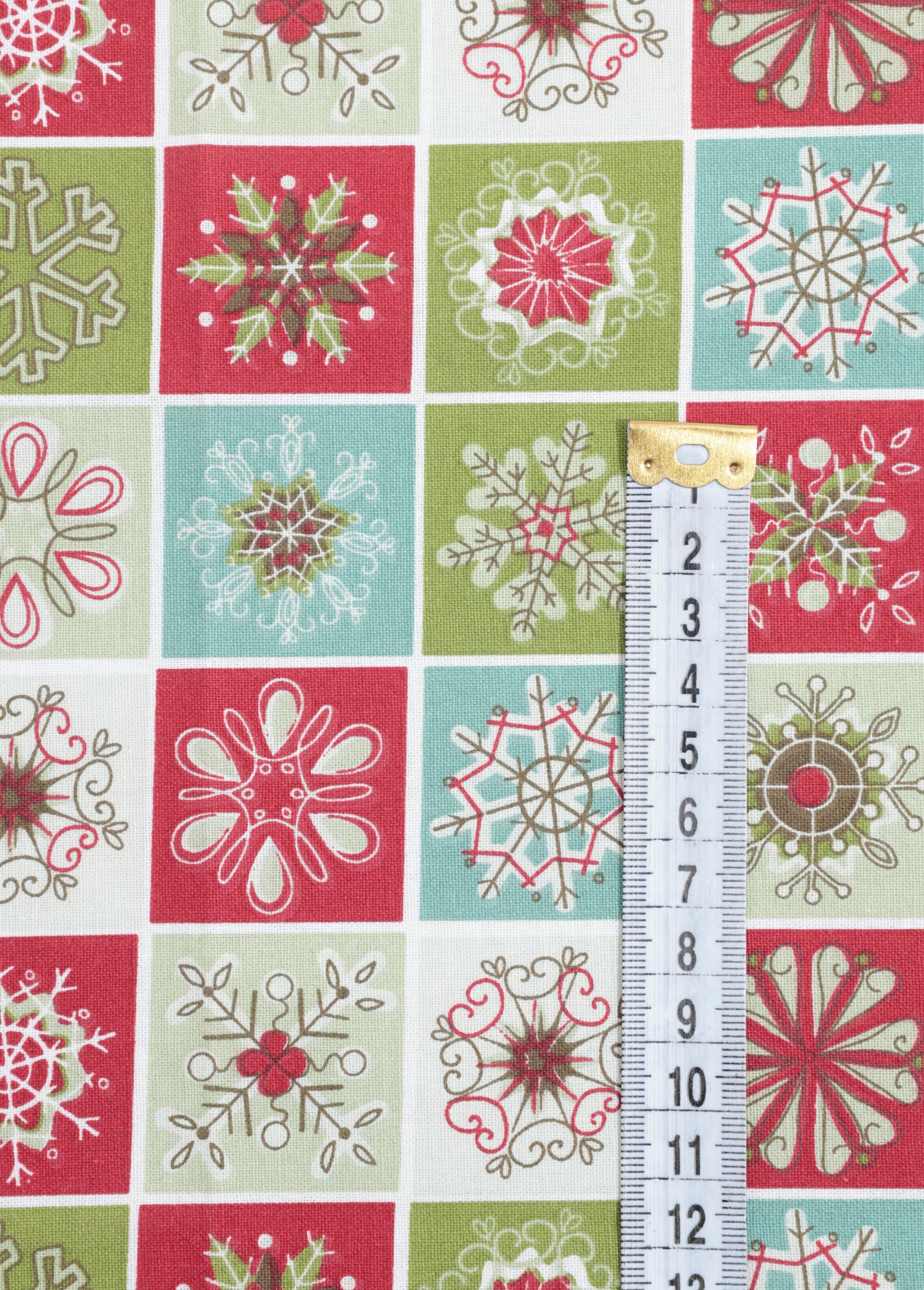 Coupon tissu déco thème Noël