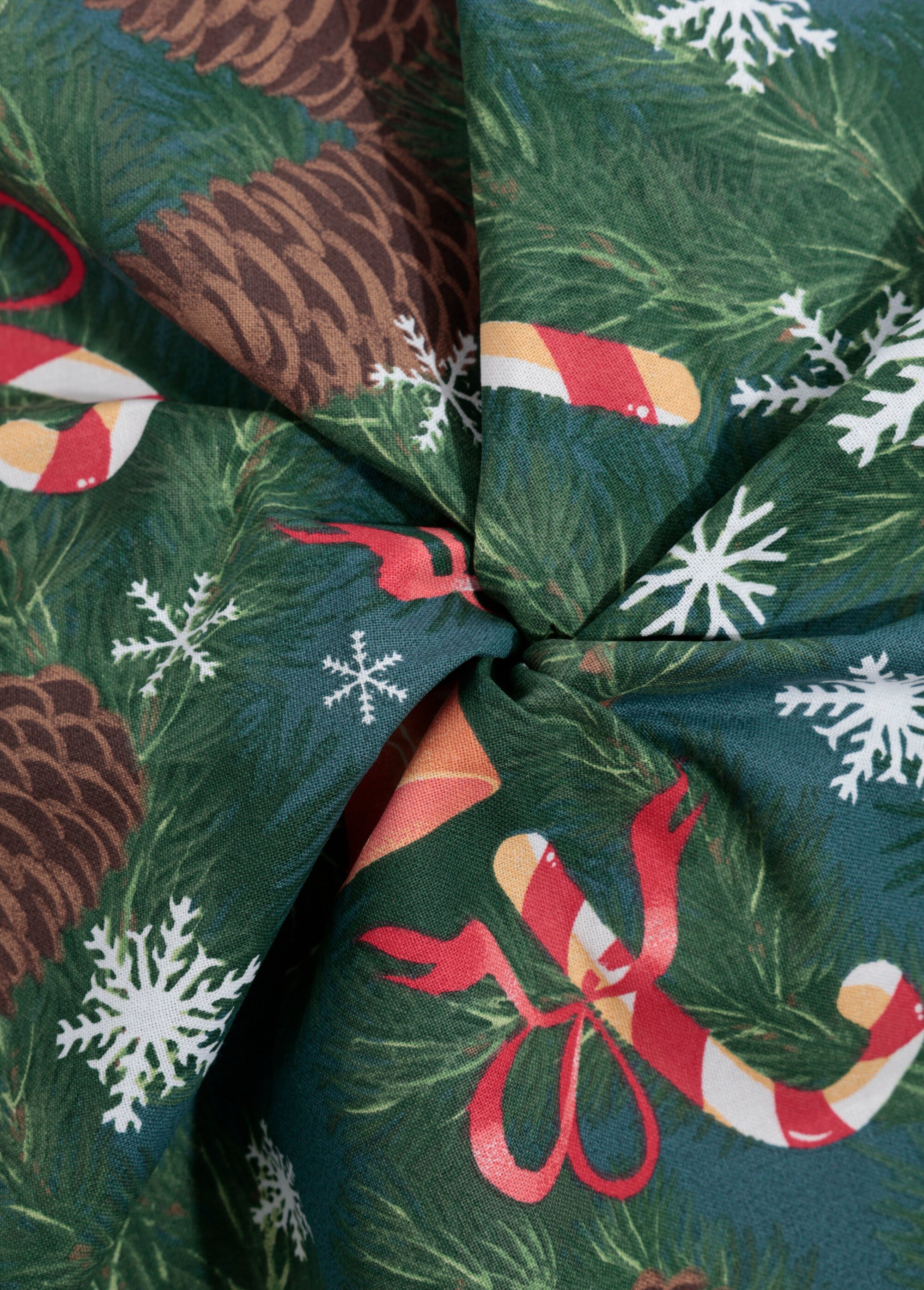 Coupon tissu déco thème Noël ROUGE COT118603 FA1