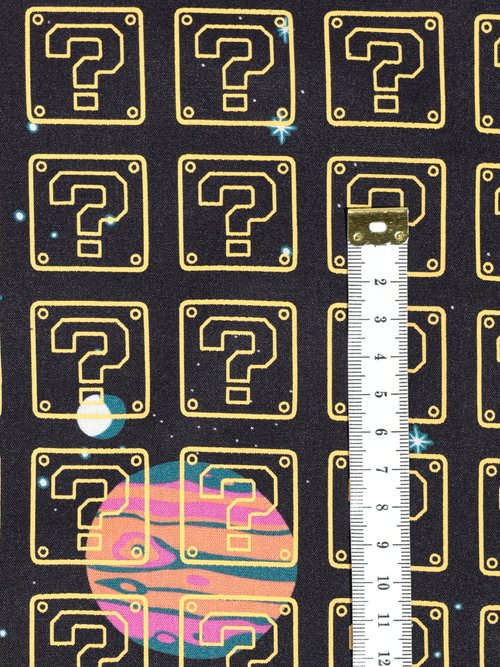 Coupon tissu habillement, Aliens 4J MARRON COT112637 DE1