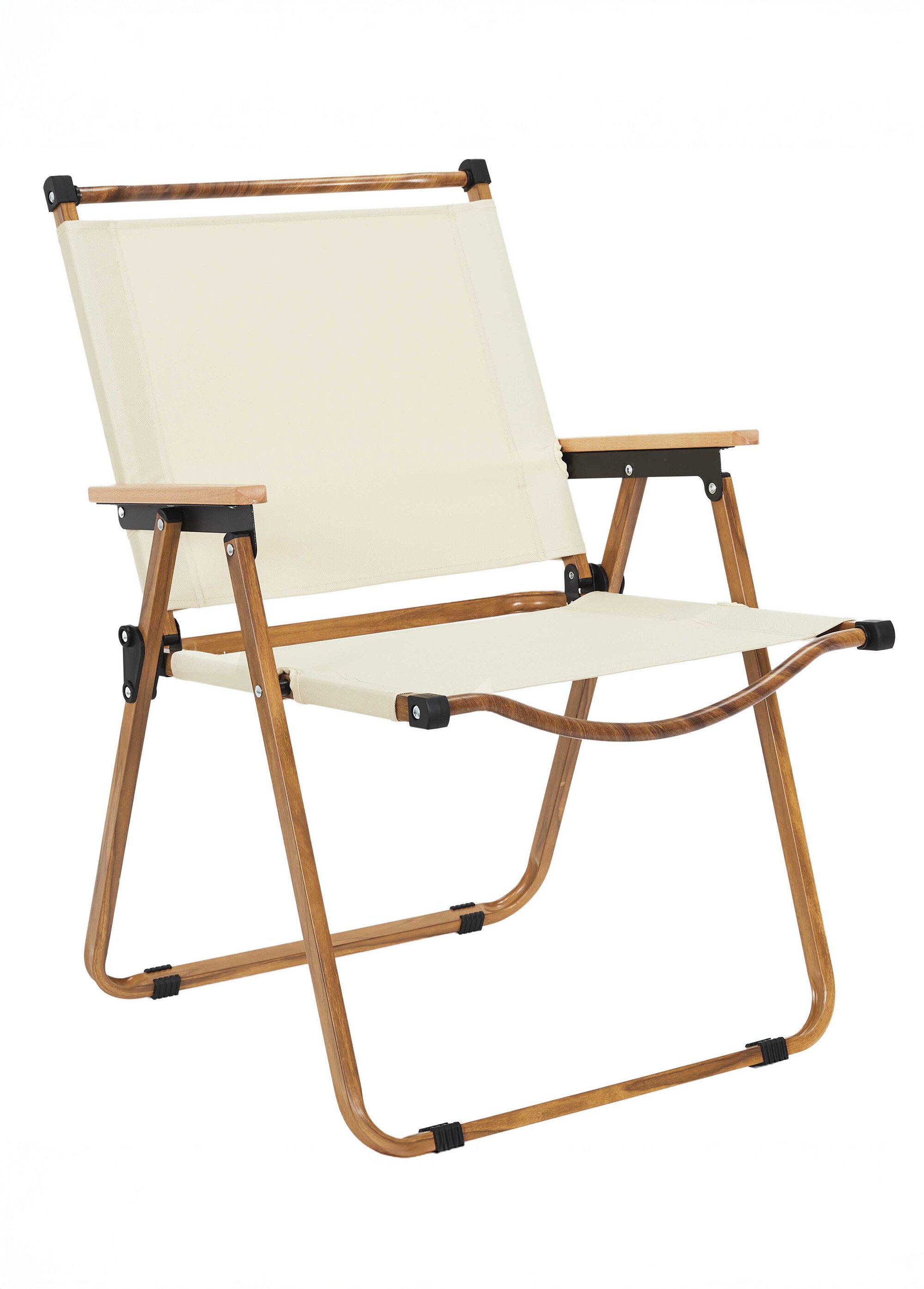 Fauteuil outdoor pliant, métal et tissu BEIGE CMP-HDO0060 FA1