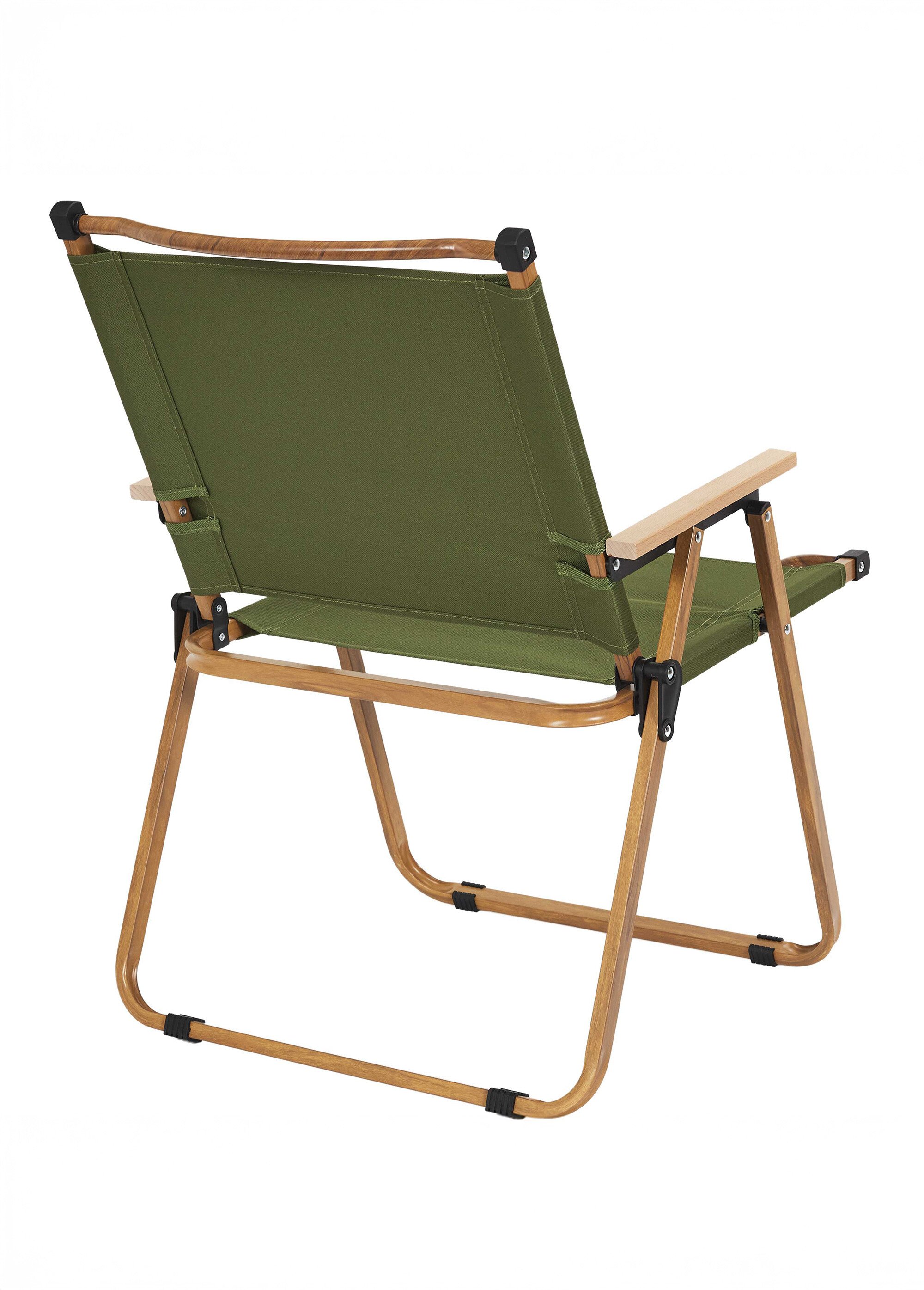 Fauteuil outdoor pliant, métal et tissu VERT CMP-HDO0060 DO1